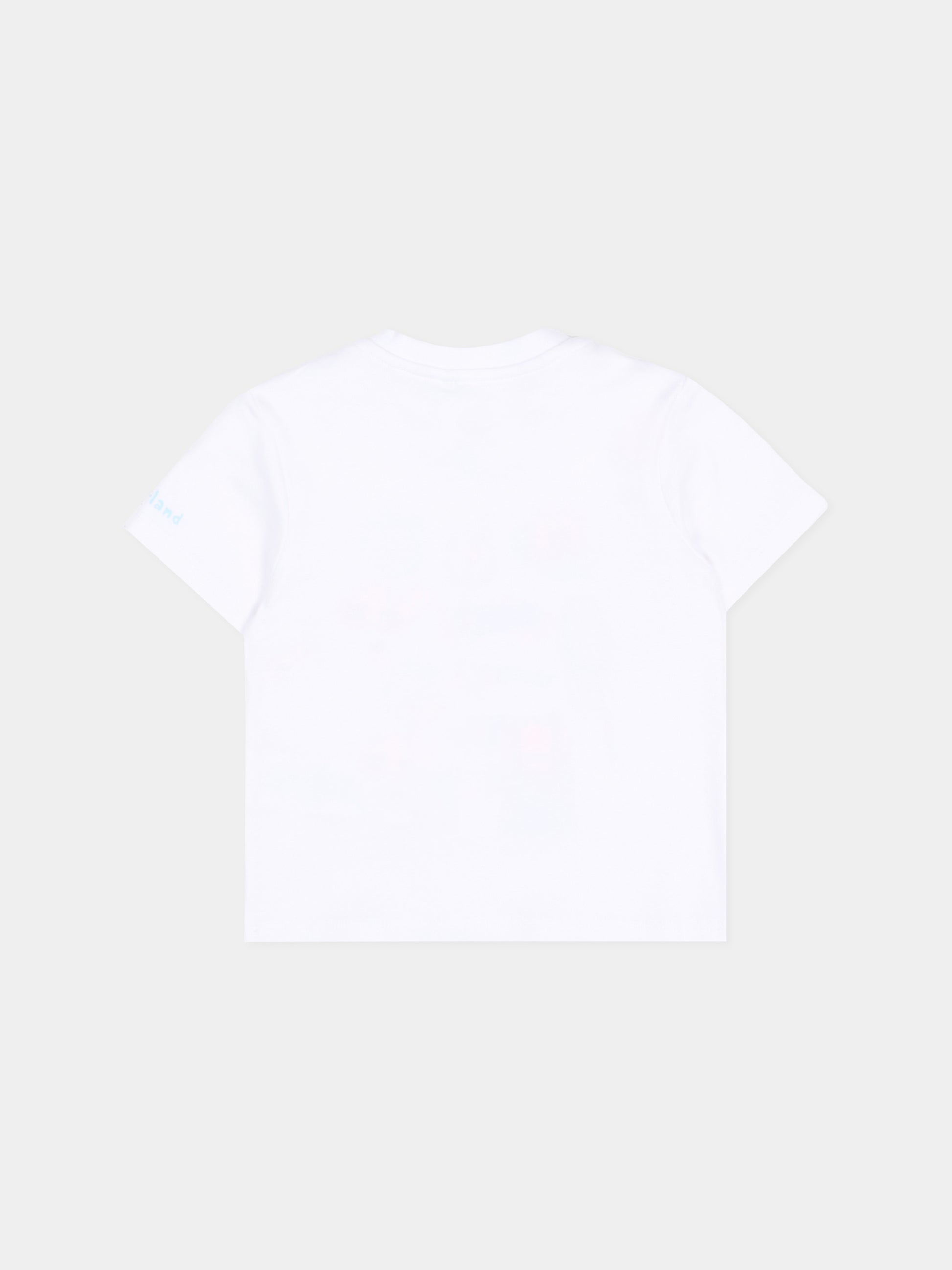 T-Shirt bianca per neonato con stampa outdoor,Timberland,T60895 10P