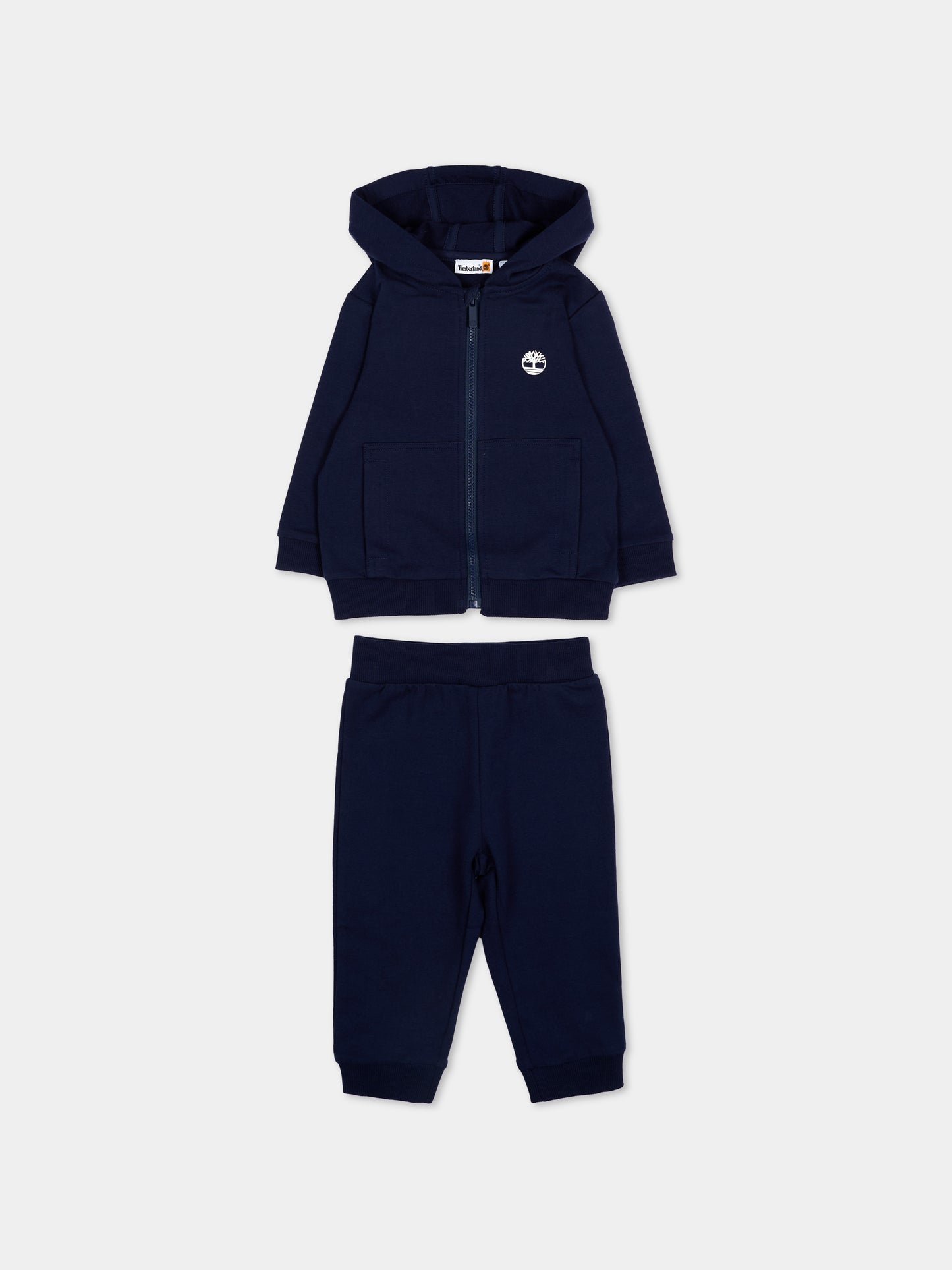 Completo sportivo blu per neonato con logo,Timberland,T60884 85T