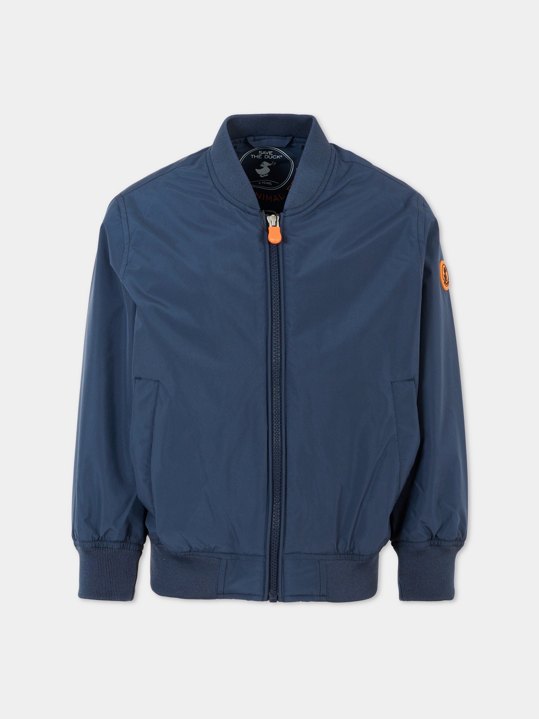 Giubbotto blu per bambino con logo,Save The Duck Kids,J31163X WIND20 90000