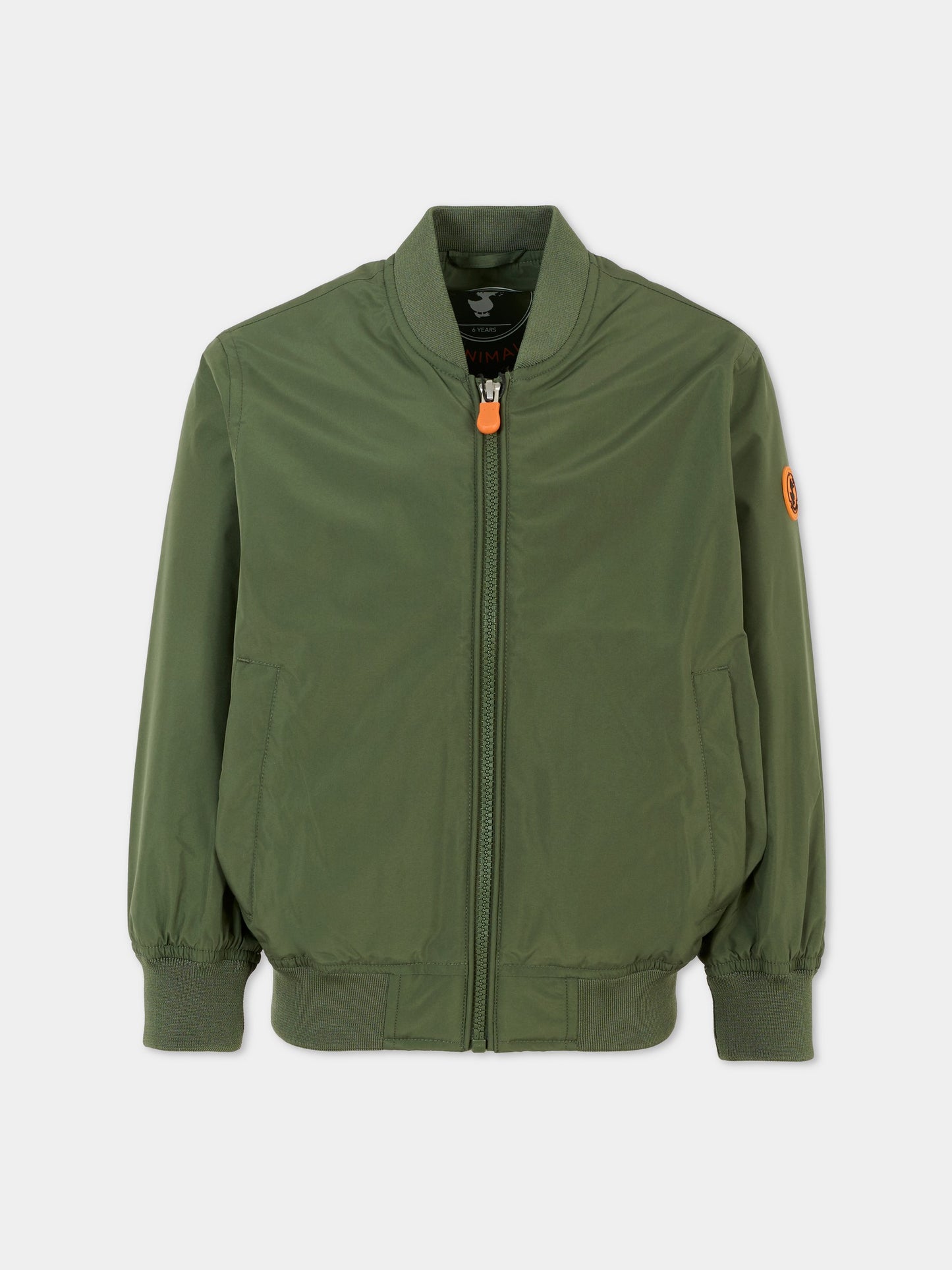 Giubbotto verde Sloan per bambino con logo,Save The Duck Kids,J31163X WIND20 50028