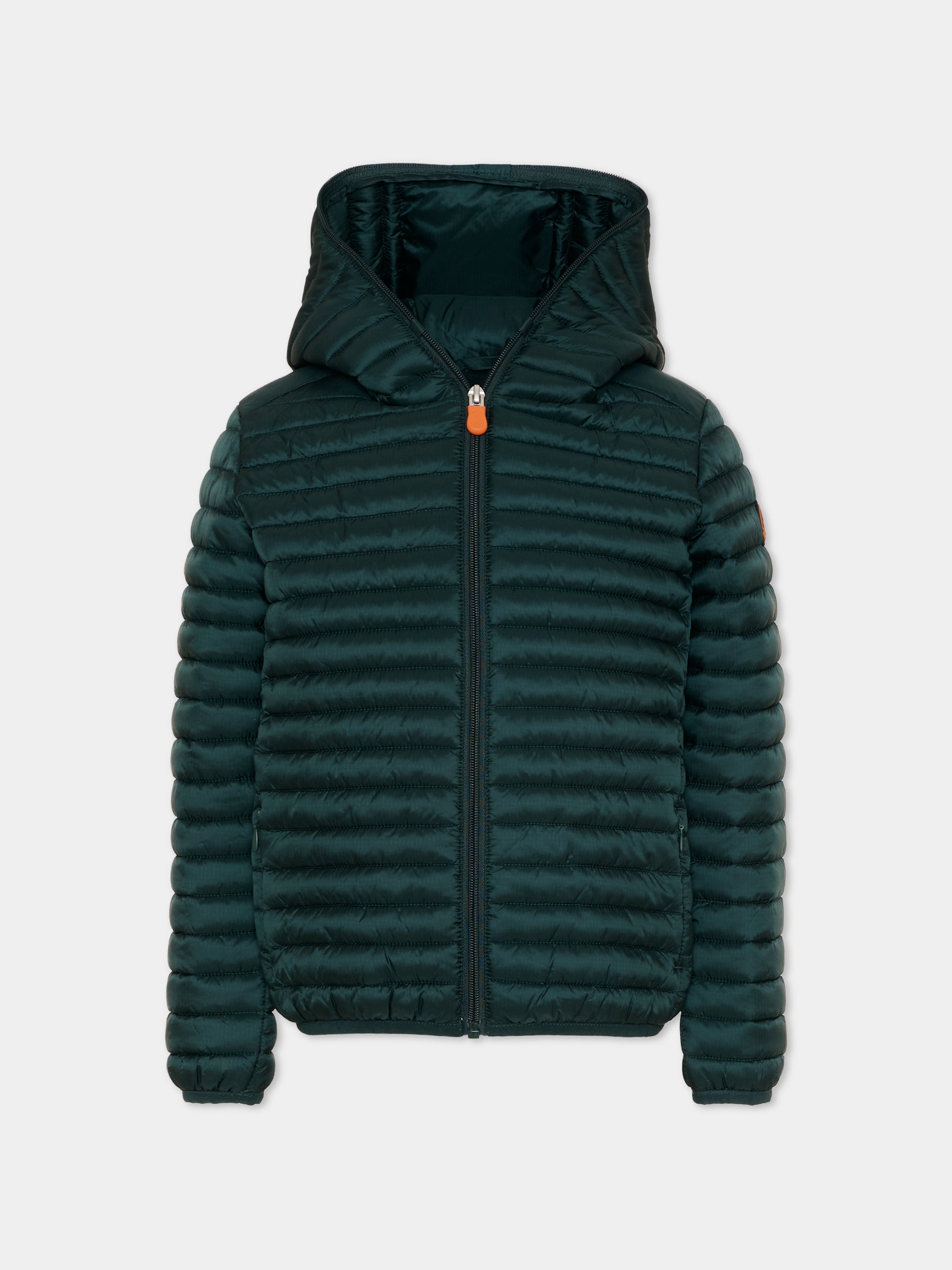 Piumino verde Raz per bambino,Save The Duck Kids,J30650B STOP22 50079