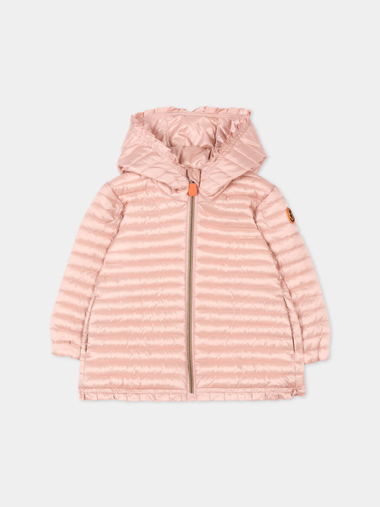 Piumino rosa Oli per neonata,Save The Duck Kids,I32771G IRIS22 80043