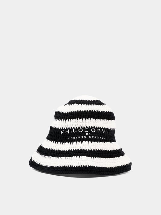 Cloche multicolor per bambina a righe,Philosophy,I9G005 - 7030 - 0150