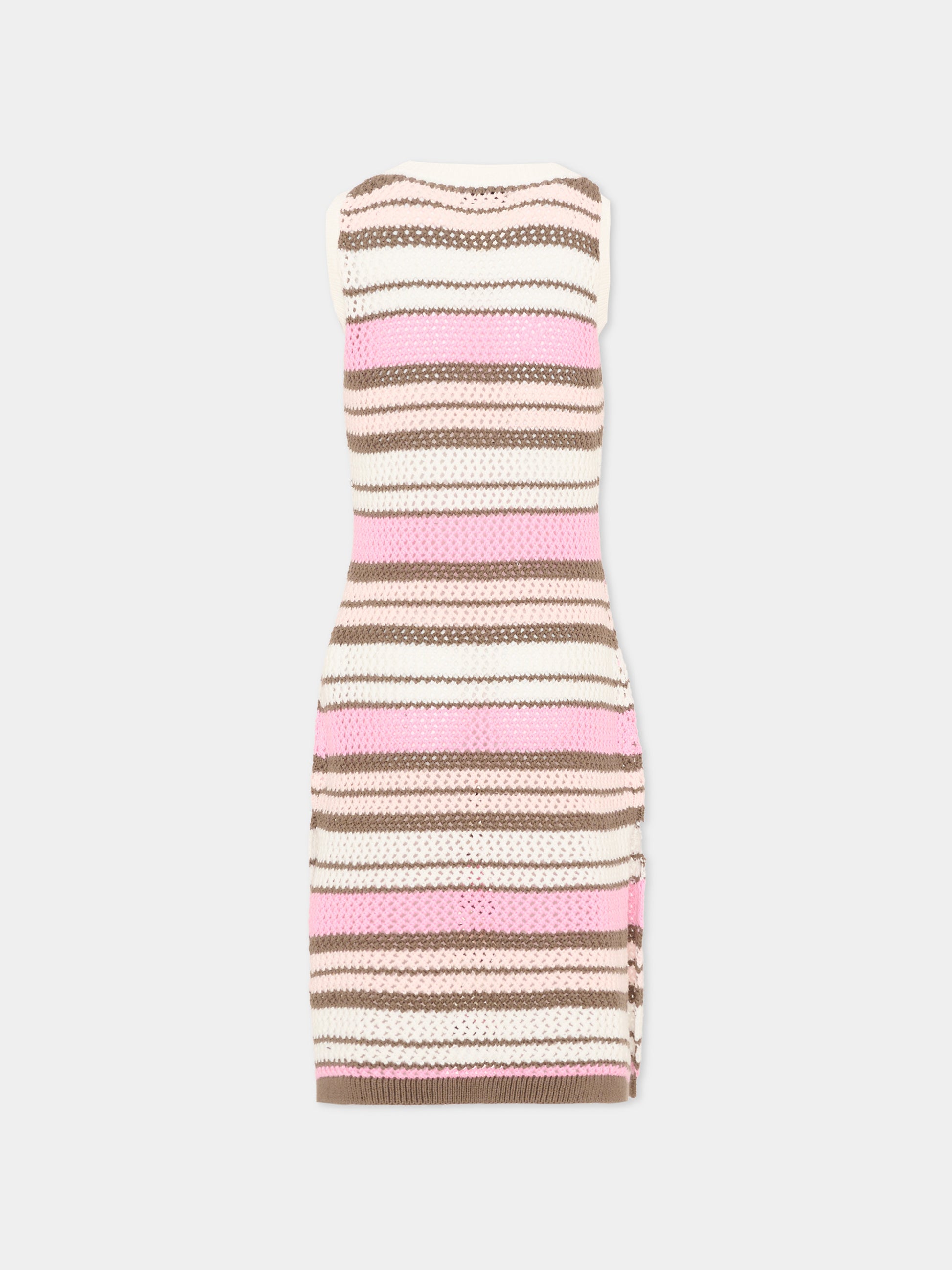 Vestito multicolor per bambina con logo,Philosophy,I9G906 - 7030 - 0390