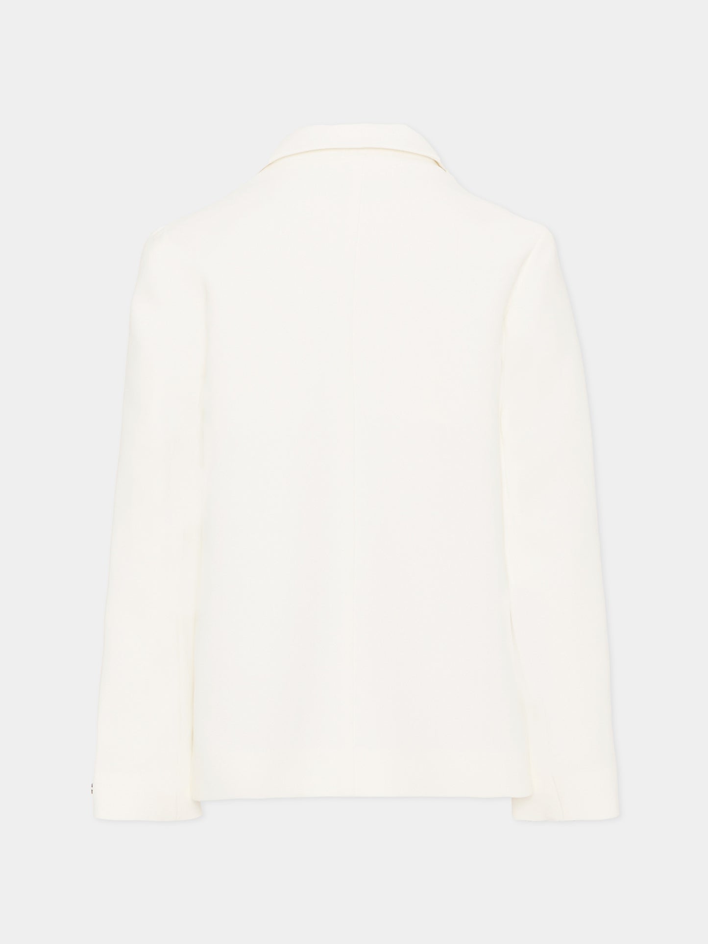 Giacca avorio per bambina con applicazione floreale,Monnalisa,71G103 - 7303 - 0001