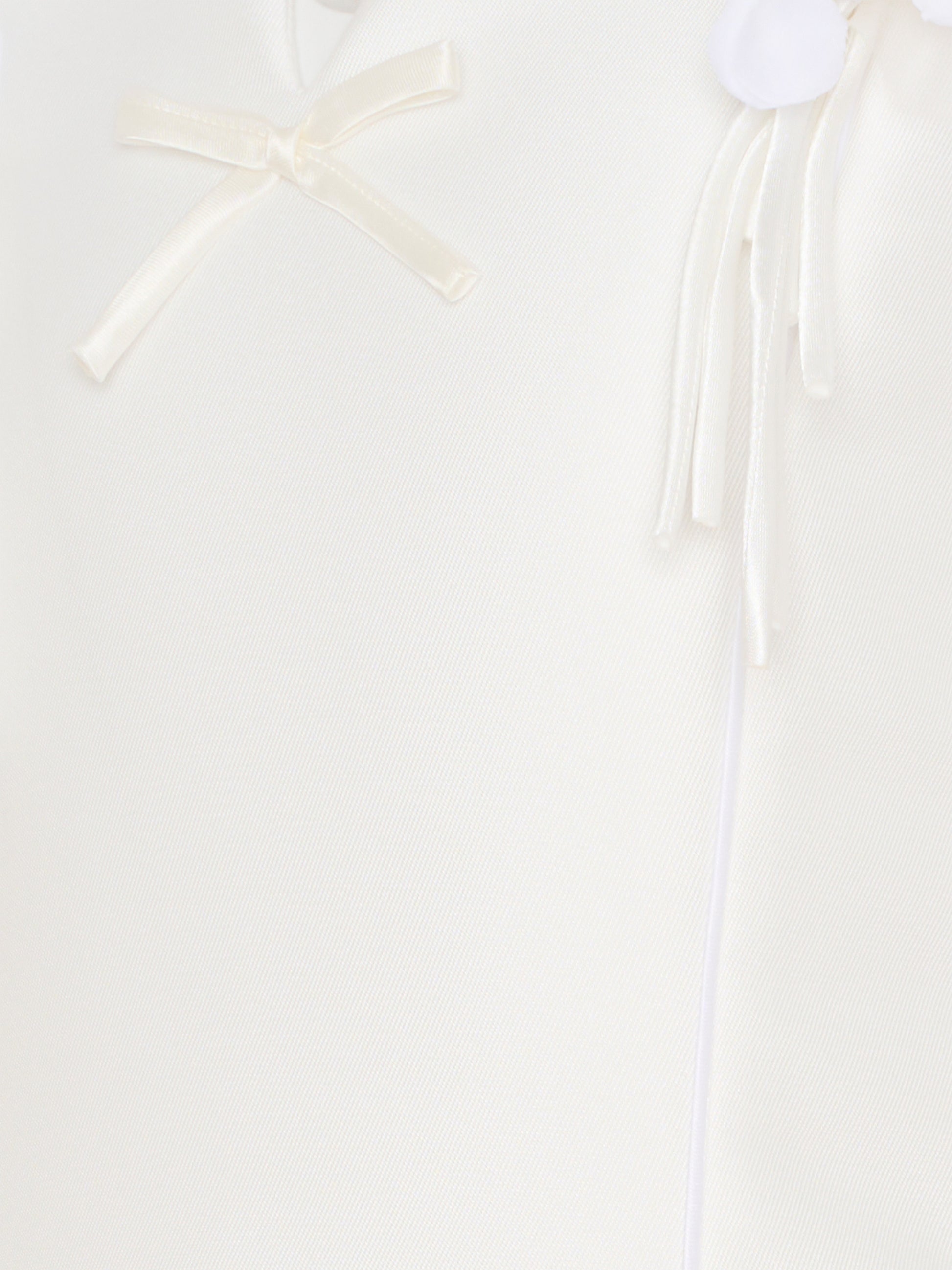 Vestito avorio per bambina con fiori,Monnalisa,71G902 - 7302 - 0001