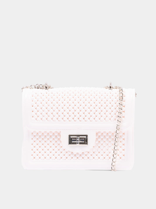 Borsa elegante bianca per bambina,Monnalisa,17G000 - 7061 - 0099