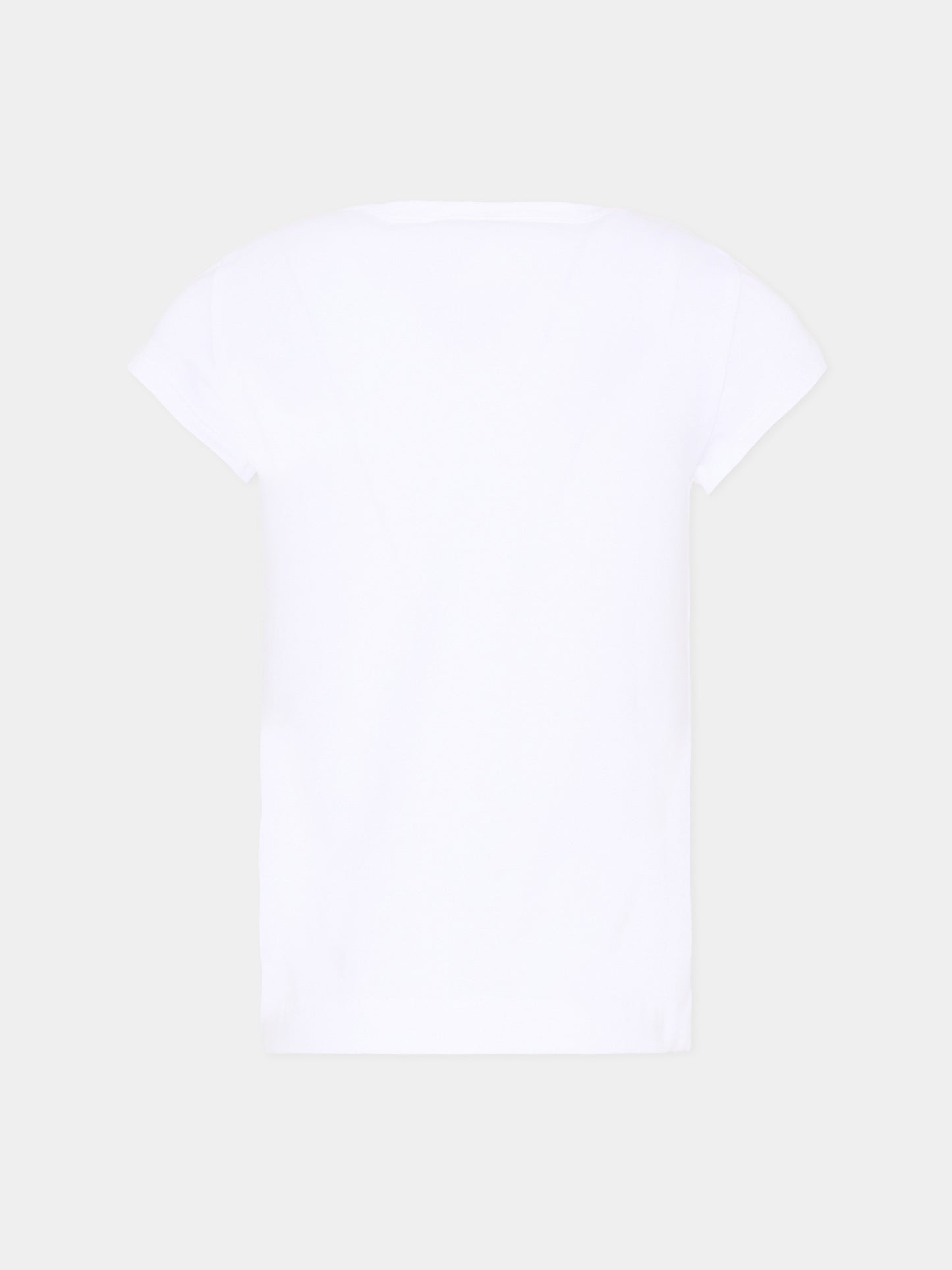 T-Shirt bianca per bambina con limoni,Monnalisa,11G624 - 7201 - 0099