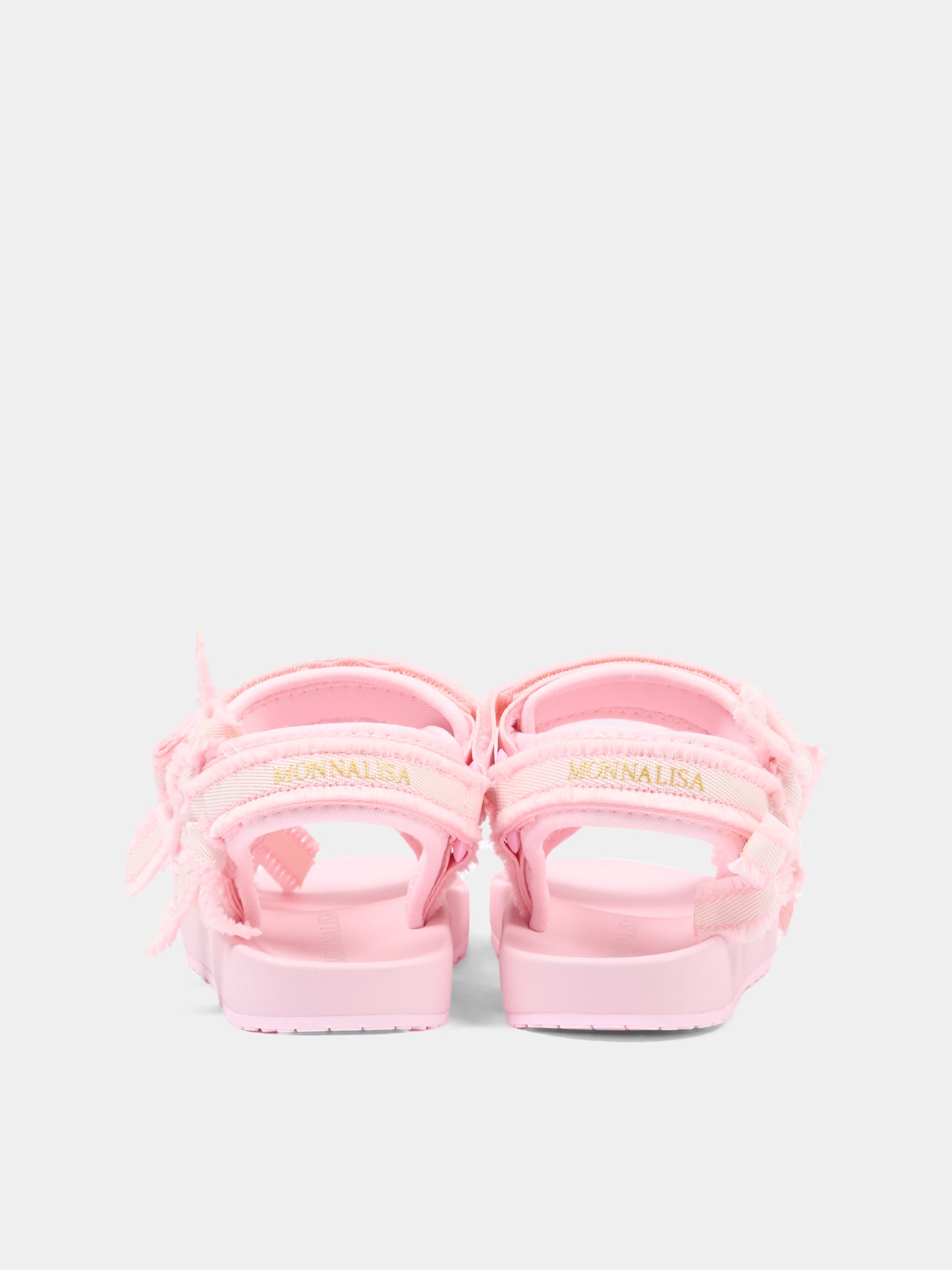 Sandalo rosa per bambina con fiocchi,Monnalisa,8CG000 - 7700 - 9990