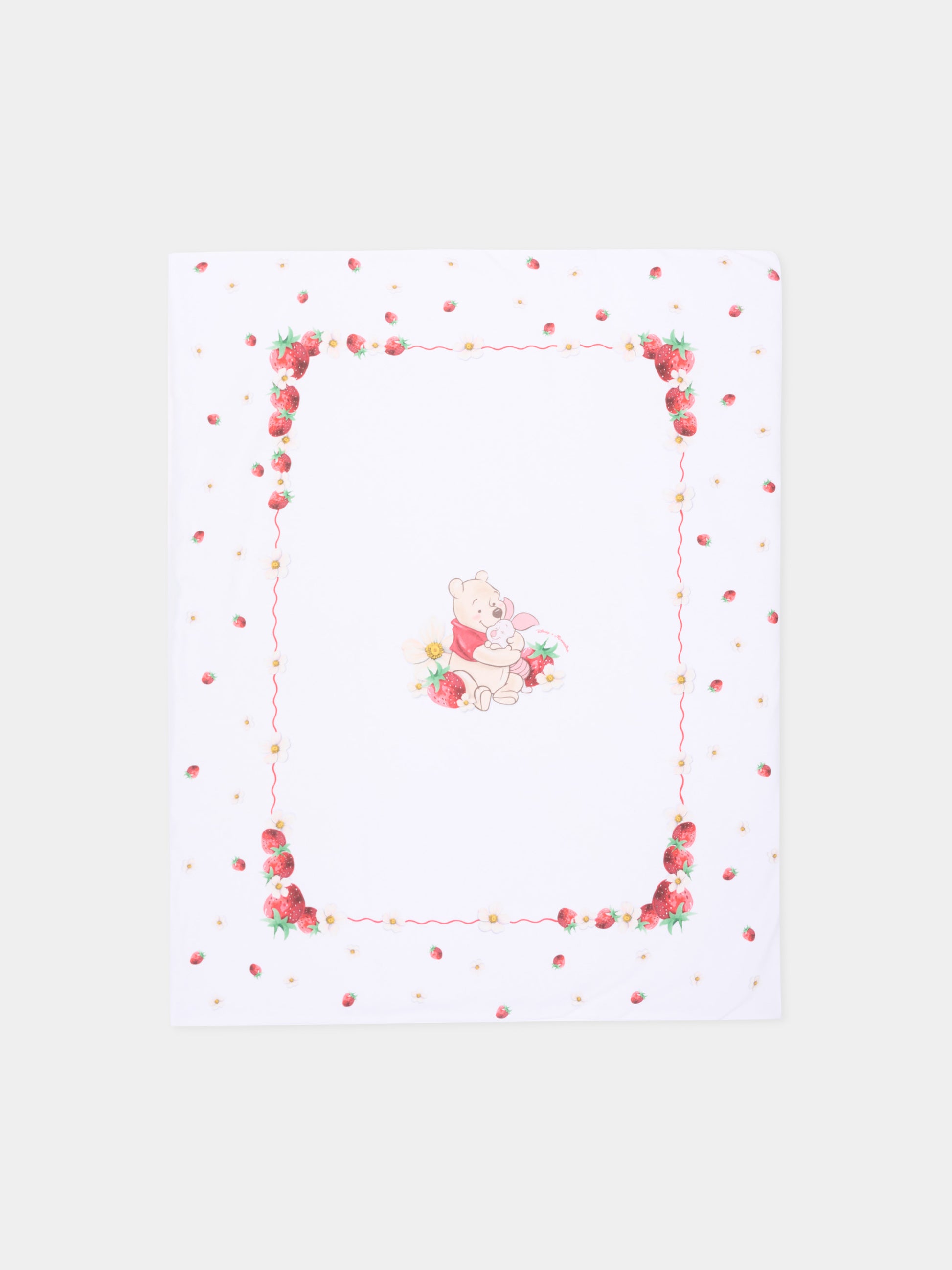 Coperta bianca per neonata con Winnie the Pooh,Monnalisa,35G012 - 7084 - 0099