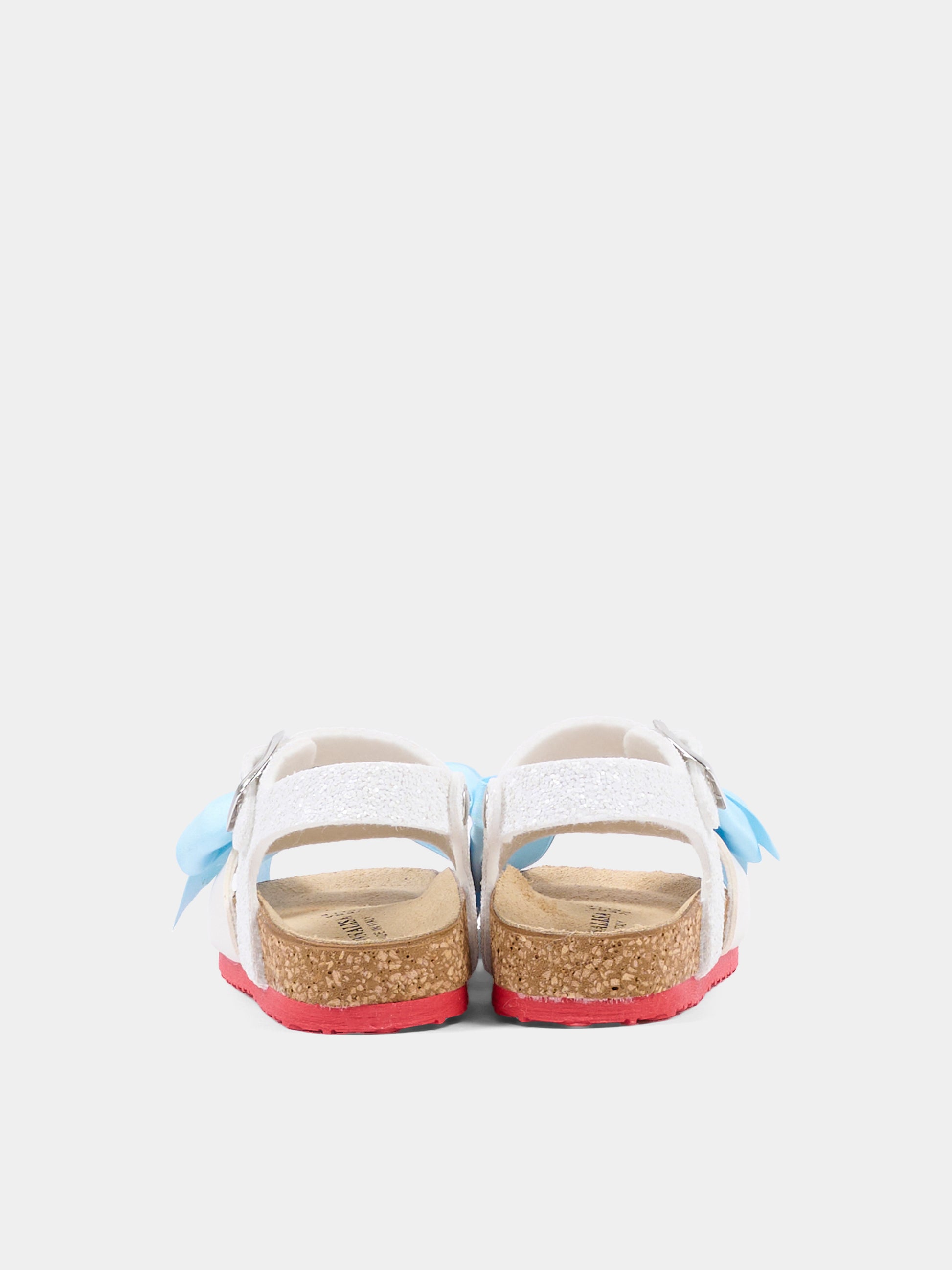 Sandali bianchi per neonata e bambina con fragola,Monnalisa,83G007 - 7708 - 9944