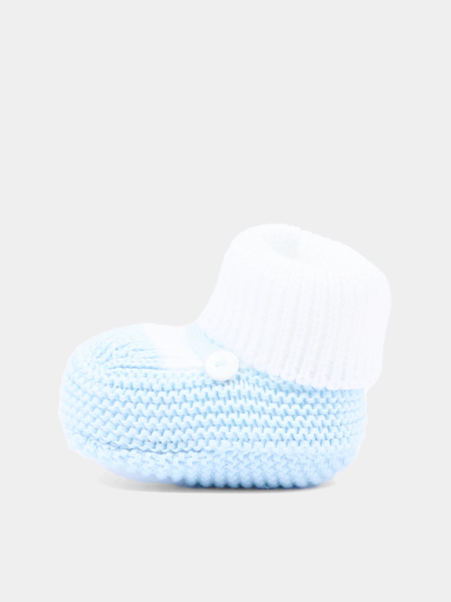 Babbucce bianco per neonato,Little Bear,3140 BCO/CIELO