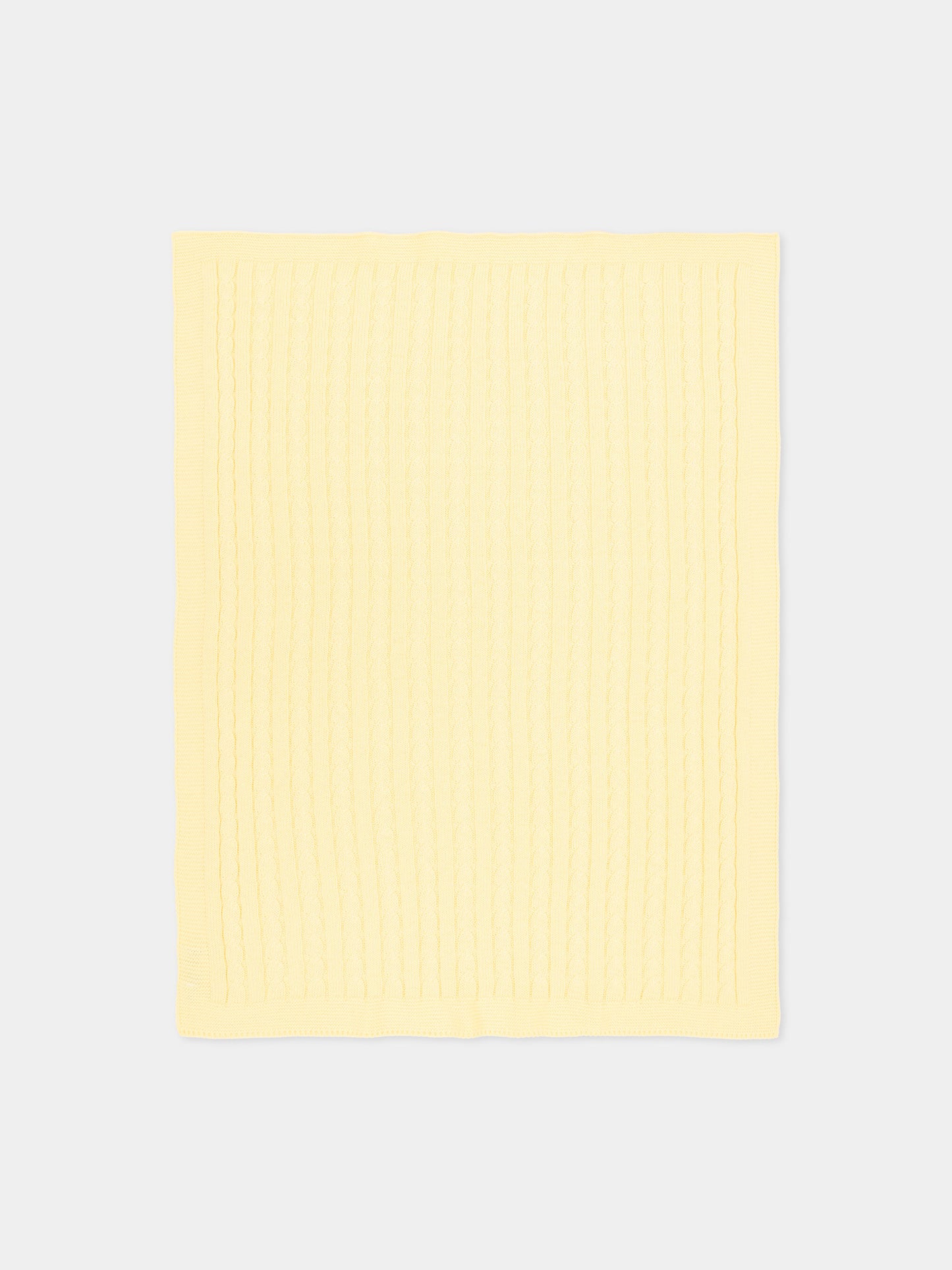 Coperta gialla a trecce per neonati,Little Bear,3107 GIALLO
