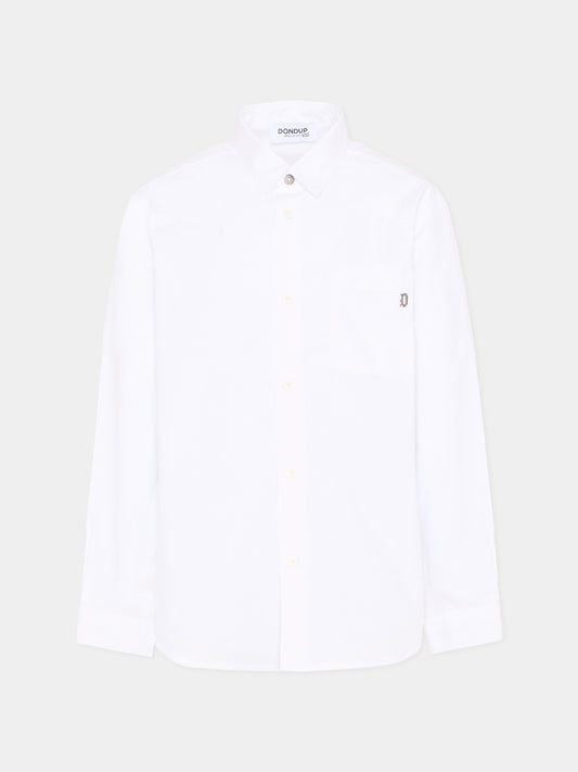 T-shirt avorio per bambino con maxi ruches,Dondup Kids,DMCA055 0 CA029 B000