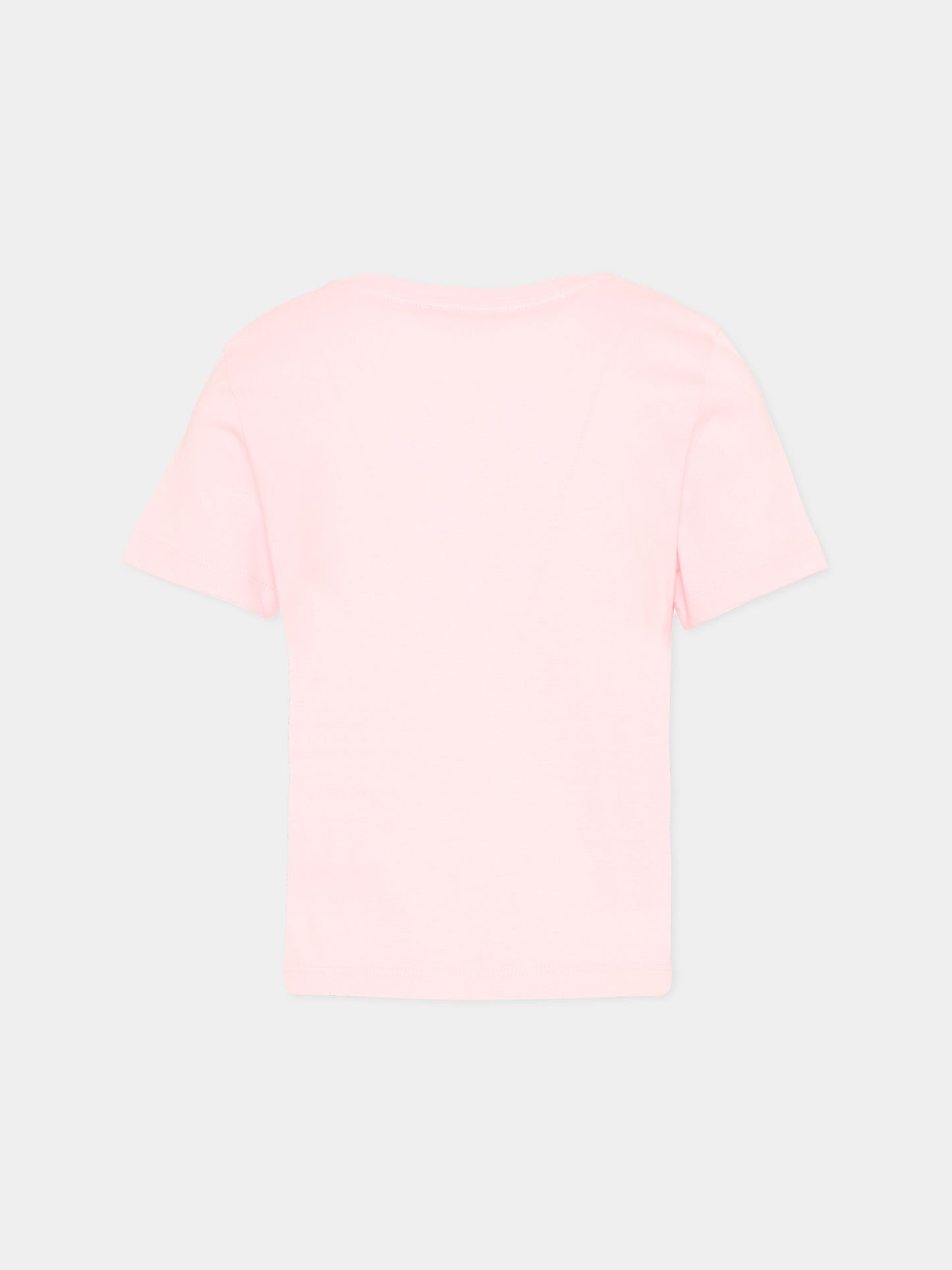 T-Shirt rosa con logo per bambina,Lanvin Petite,N30331 44F