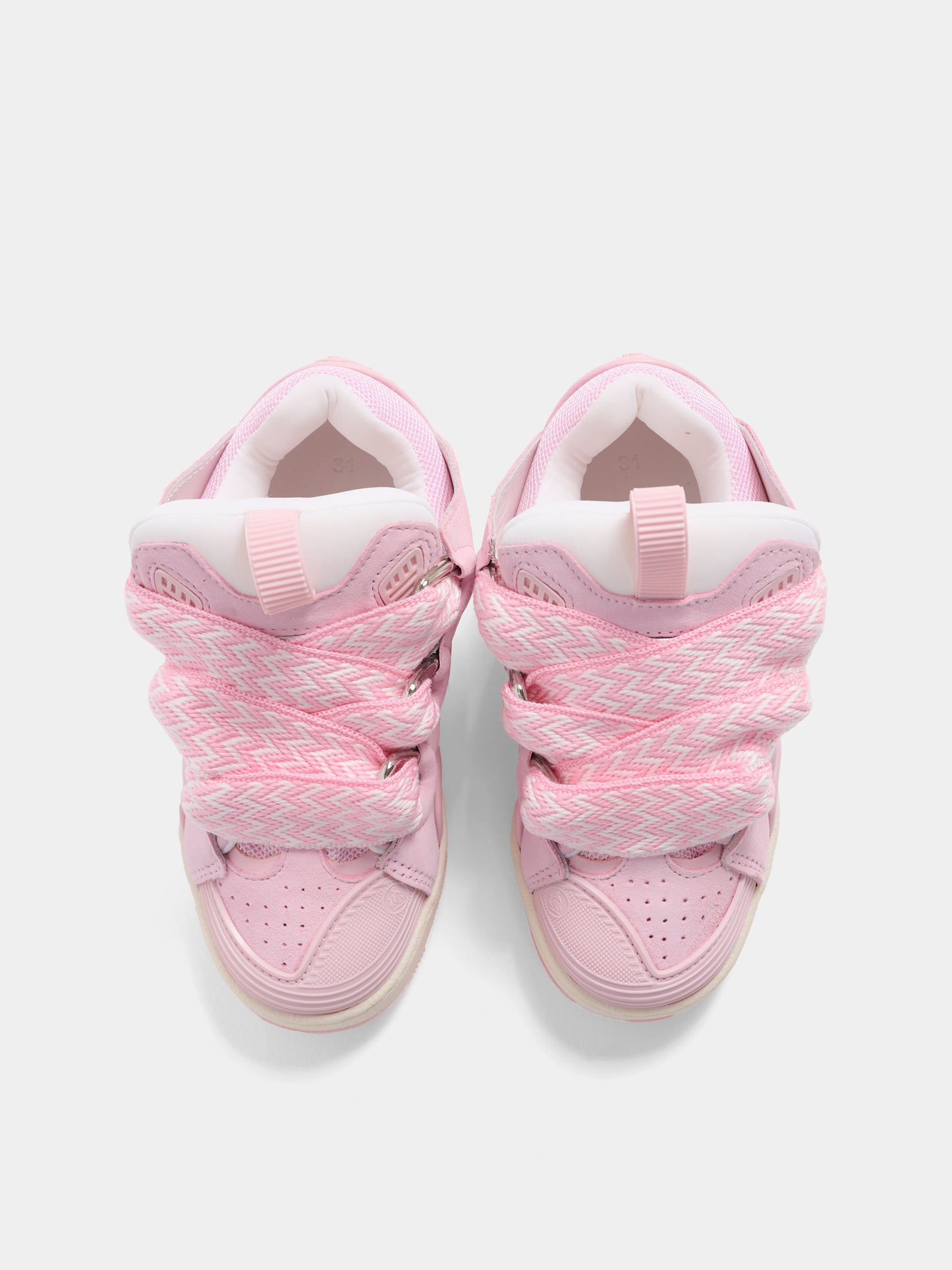 Sneakers rosa per bambina con motivo Curb,Lanvin Petite,N30465 44F