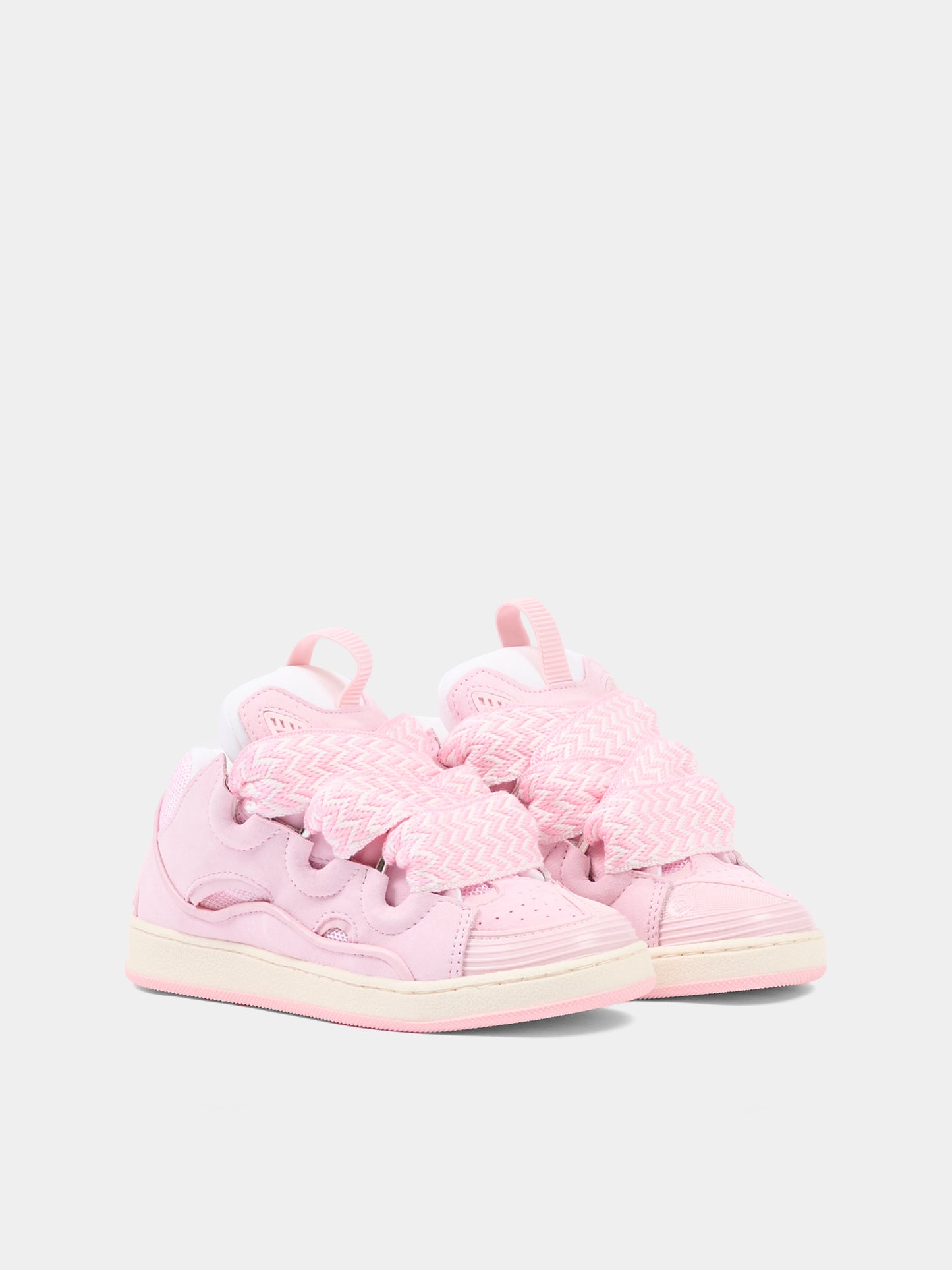 Sneakers rosa per bambina con motivo Curb,Lanvin Petite,N30465 44F