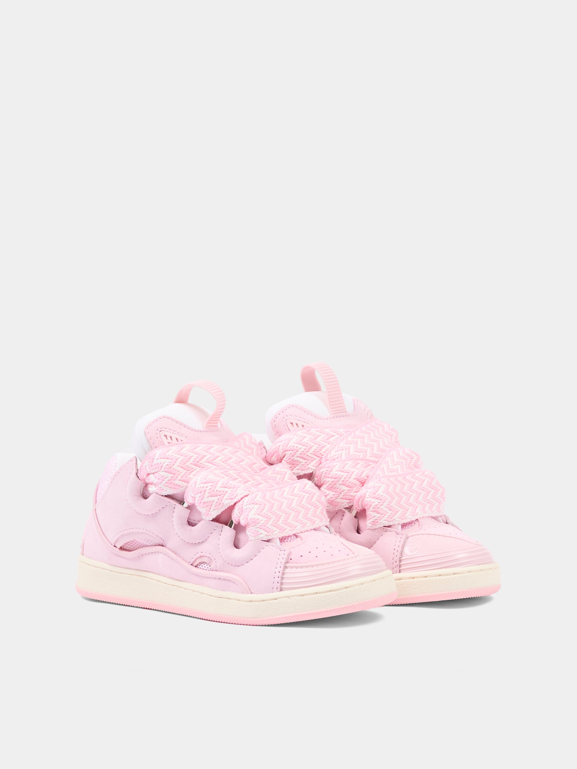 Sneakers rosa per bambina con motivo Curb,Lanvin Petite,N30465 44F