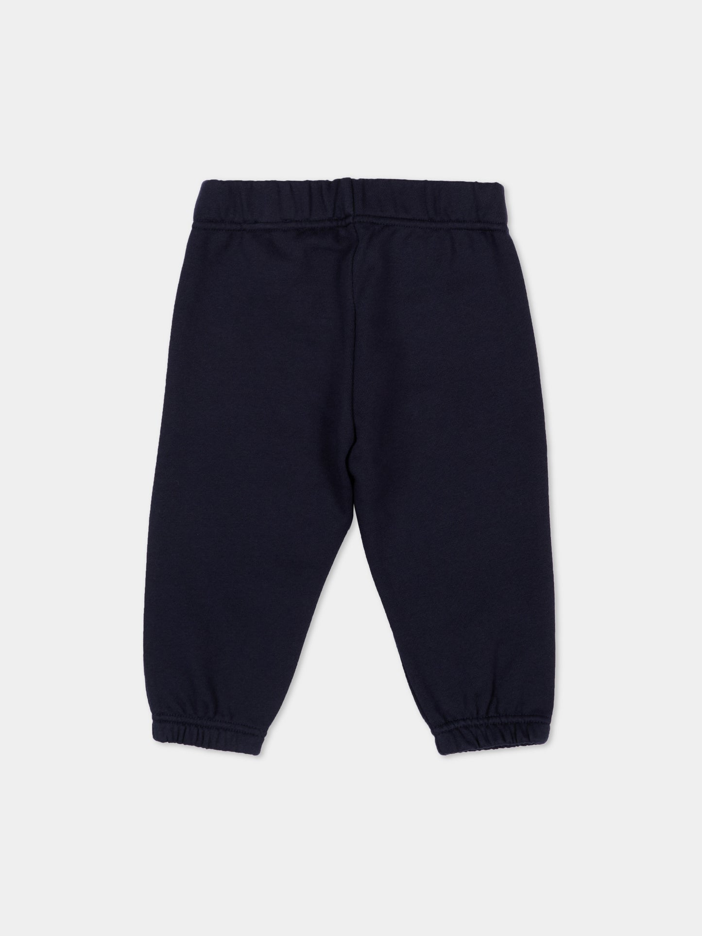 Pantaloni sportivi blu per neonati con logo,Off White,44BXD001S26F001410