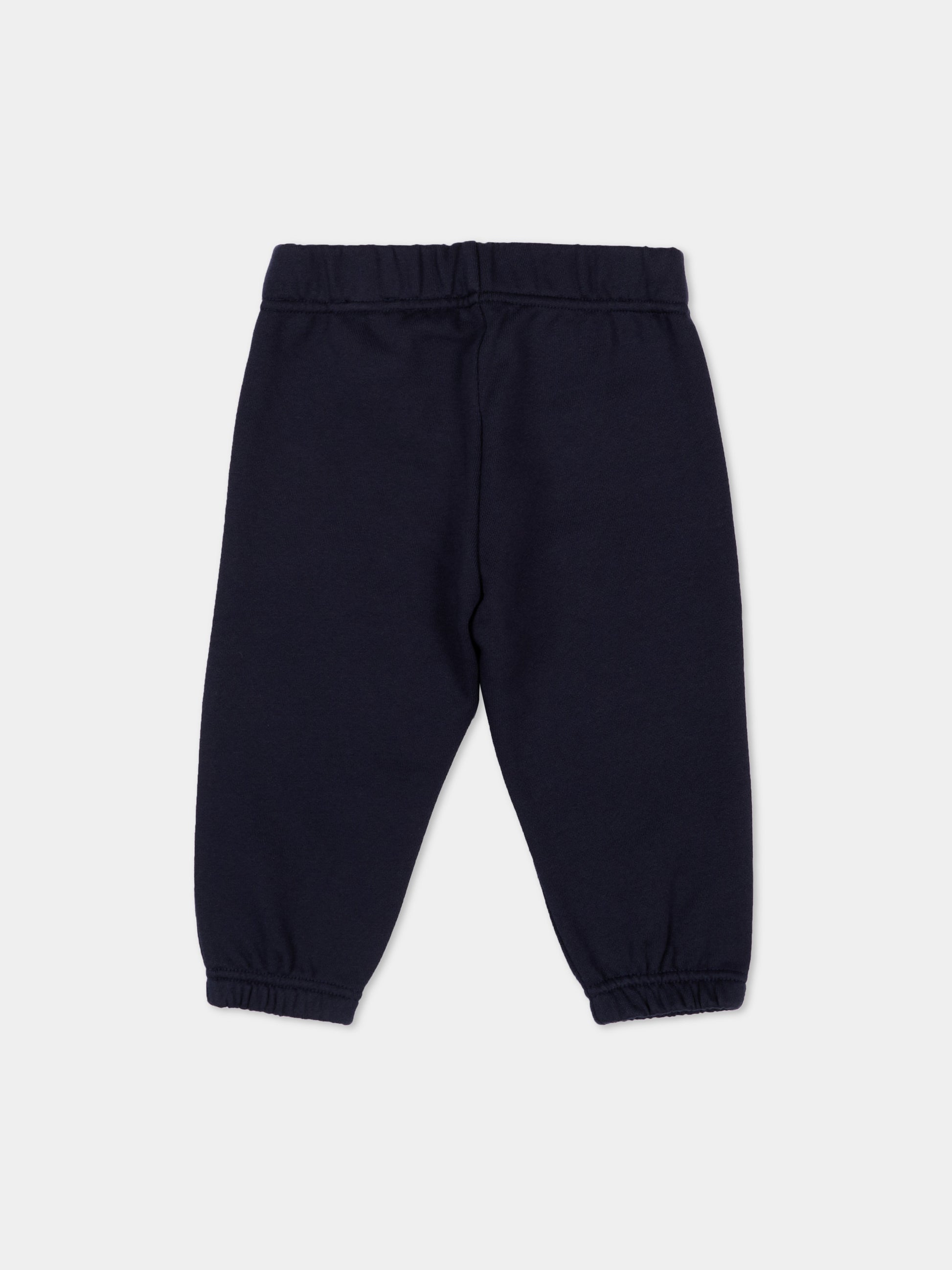 Pantaloni sportivi blu per neonati con logo,Off White,44BXD001S26F001410