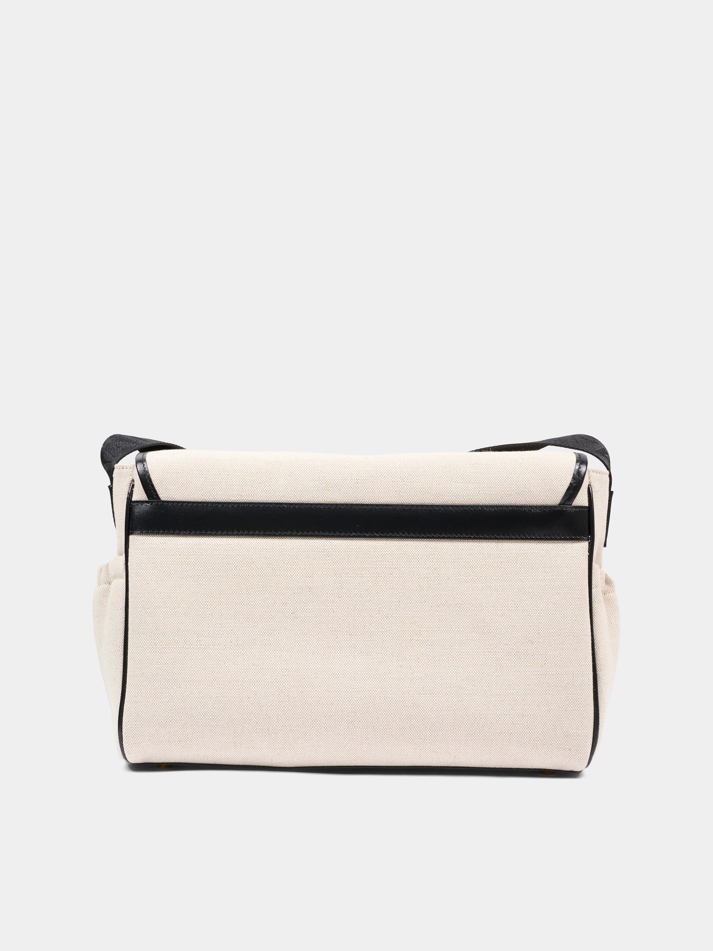 Borsa mamma avorio per neonati con logo ricamato,Balmain Kids,BY0618-Z1839 102NE