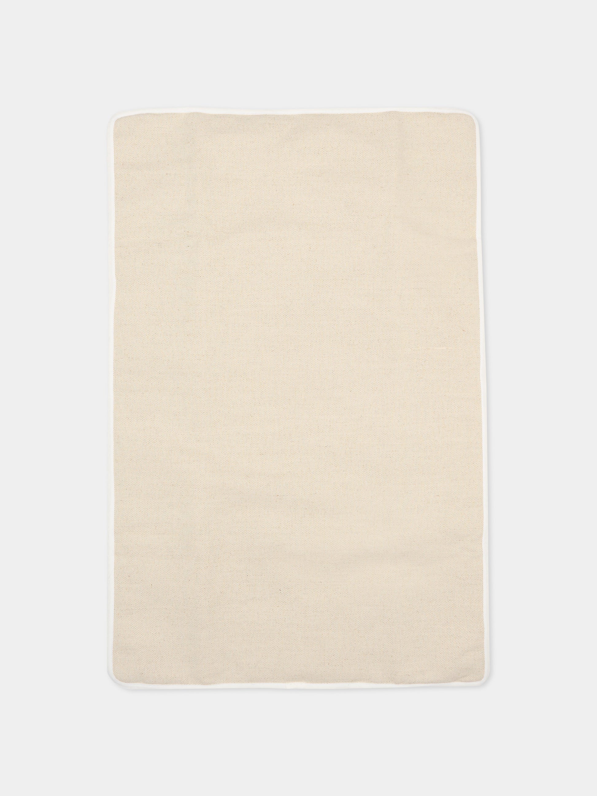 Borsa mamma avorio per neonati con logo ricamato,Balmain Kids,BY0618-Z1839 102NE