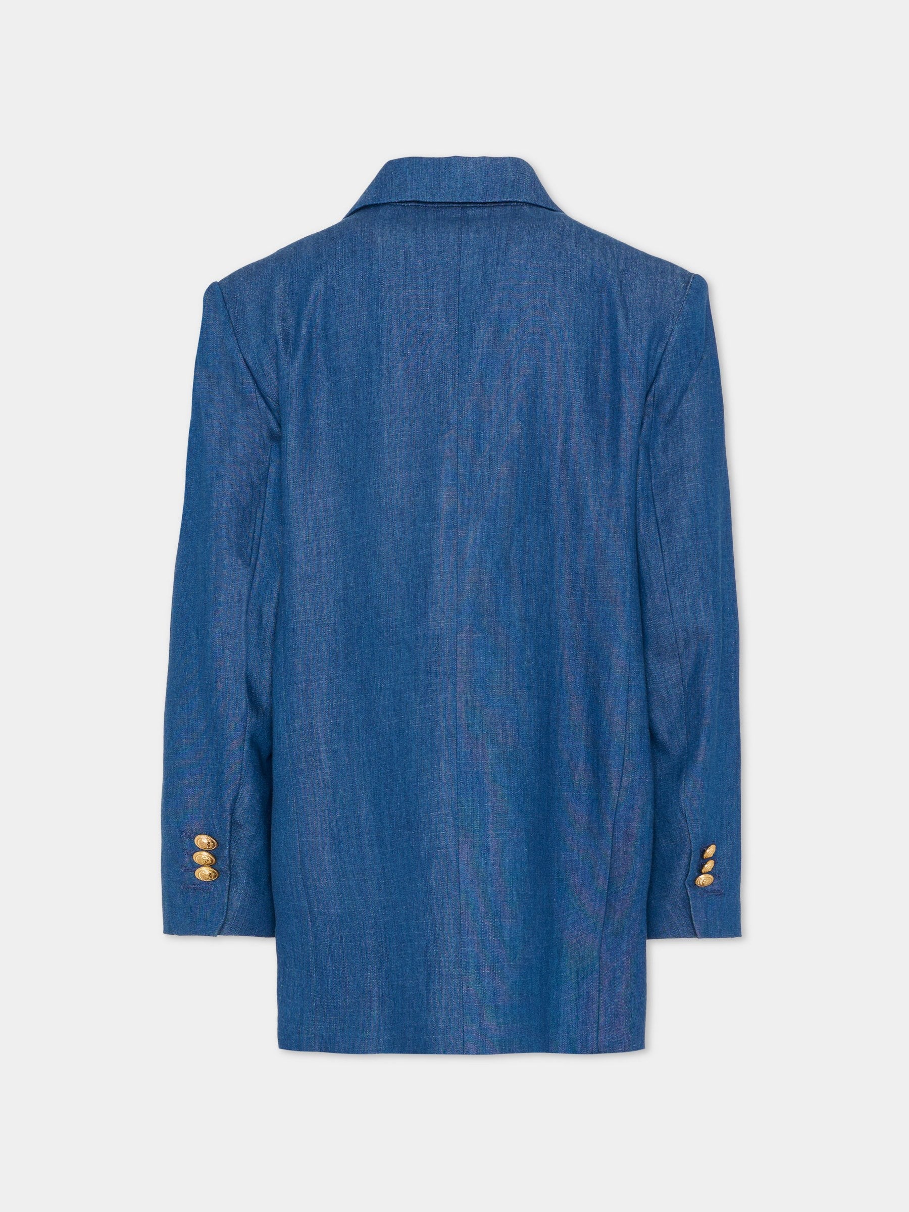 Giacca blu per bambino con bottoni oro,Balmain Kids,BY2P74-P0588 625