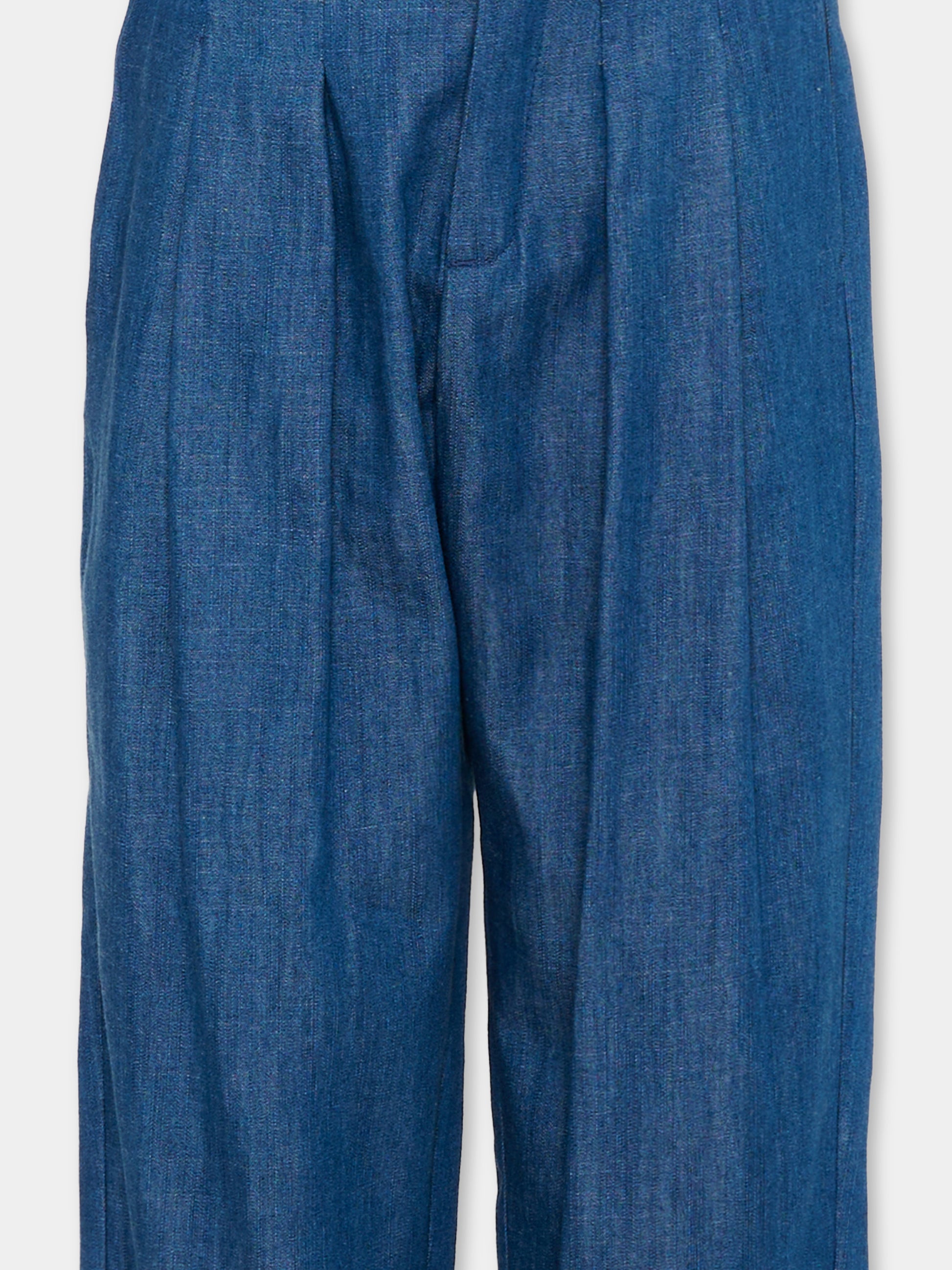 Pantalone blu per bambino,Balmain Kids,BY6R50-P0588 625