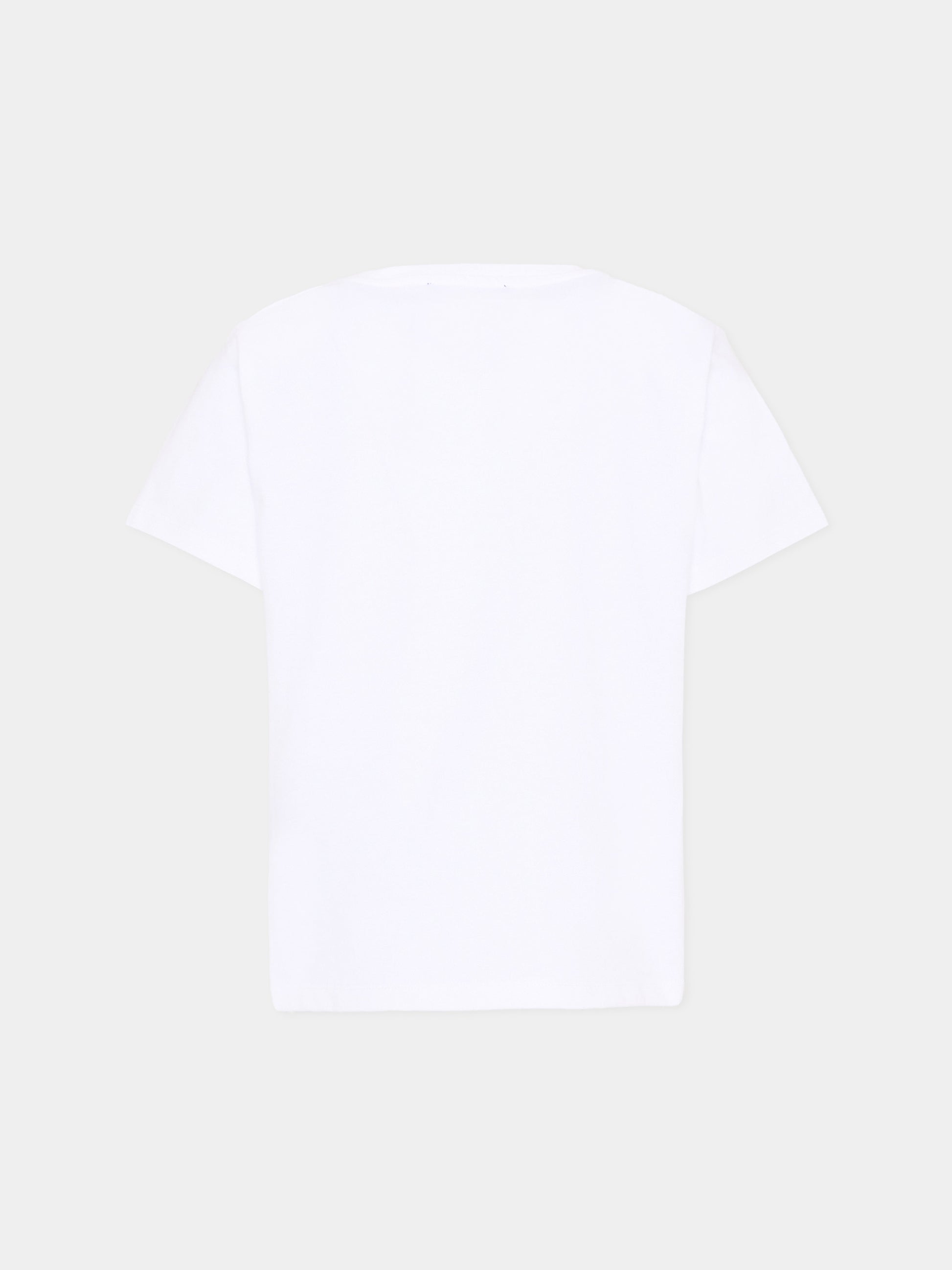 T-Shirt bianca per bambini con logo,Balmain Kids,BY8Q21-Z3672 100NE