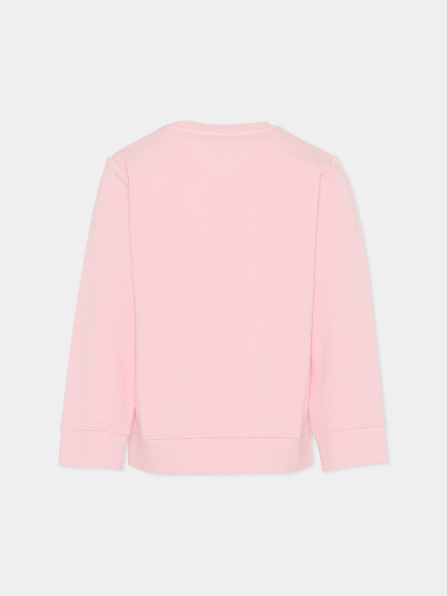 Felpa rosa per bambina con stampa Stella hotel,Stella Mccartney Kids,TY4A10-Z3409 51R