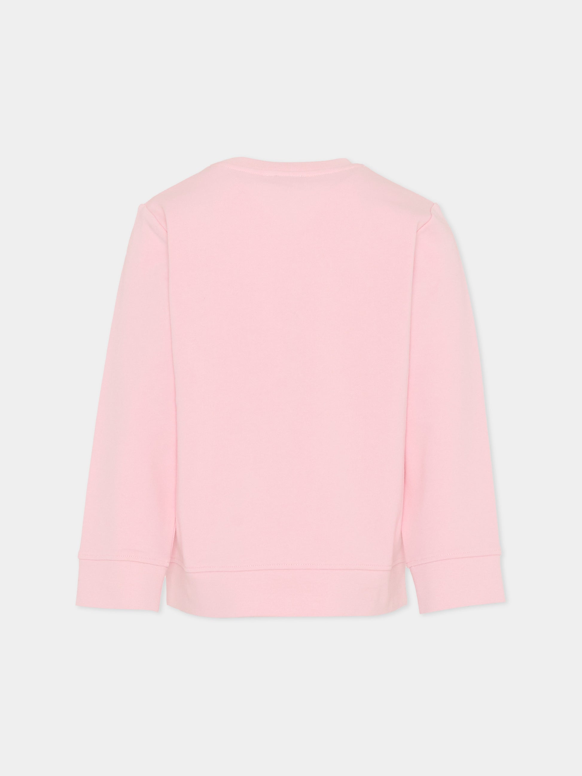 Felpa rosa per bambina con stampa Stella hotel,Stella Mccartney Kids,TY4A10-Z3409 51R