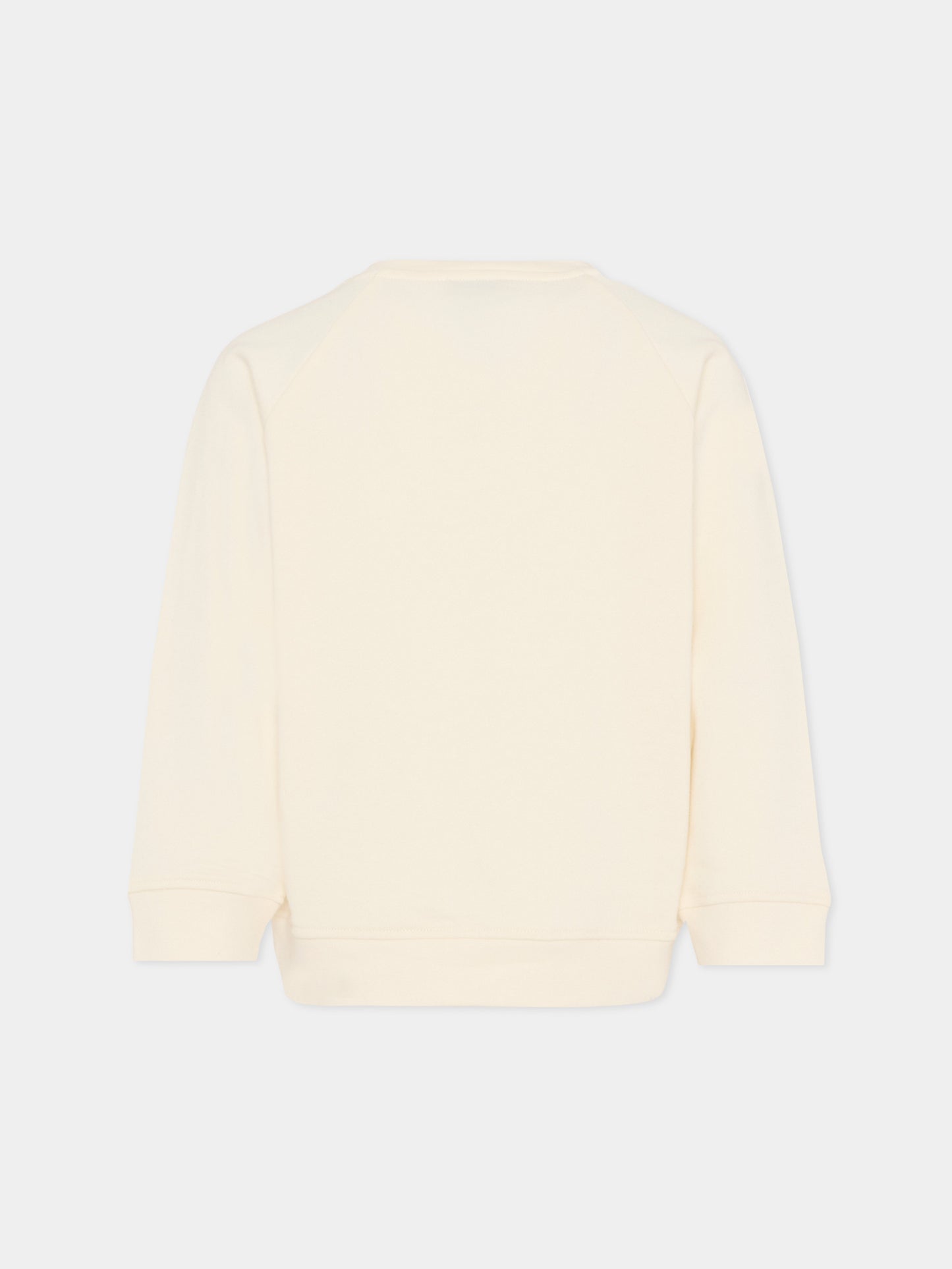 Felpa beige per bambino con stampa insetto,Stella Mccartney Kids,TY4P60-Z3409 137