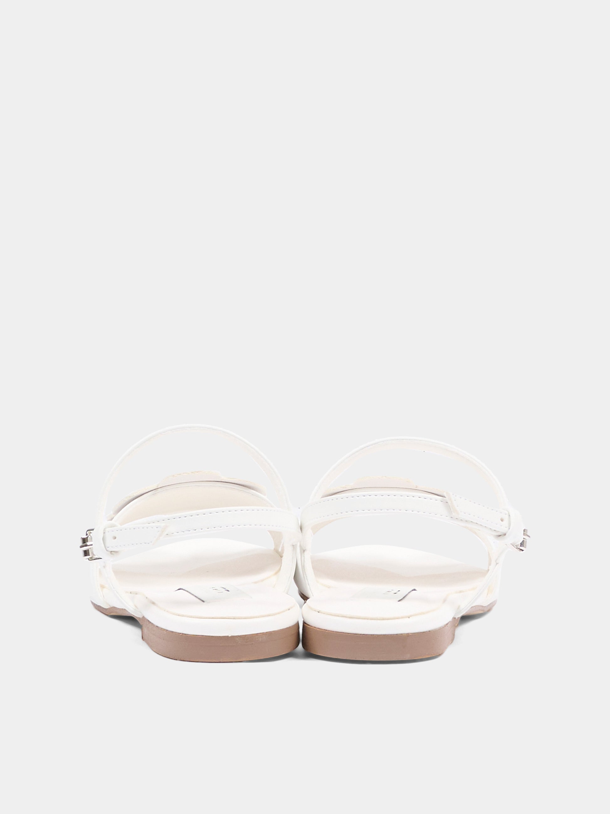 Sandali avorio per bambina con margherita,Stella Mccartney Kids,TY0D06-Z2118 101