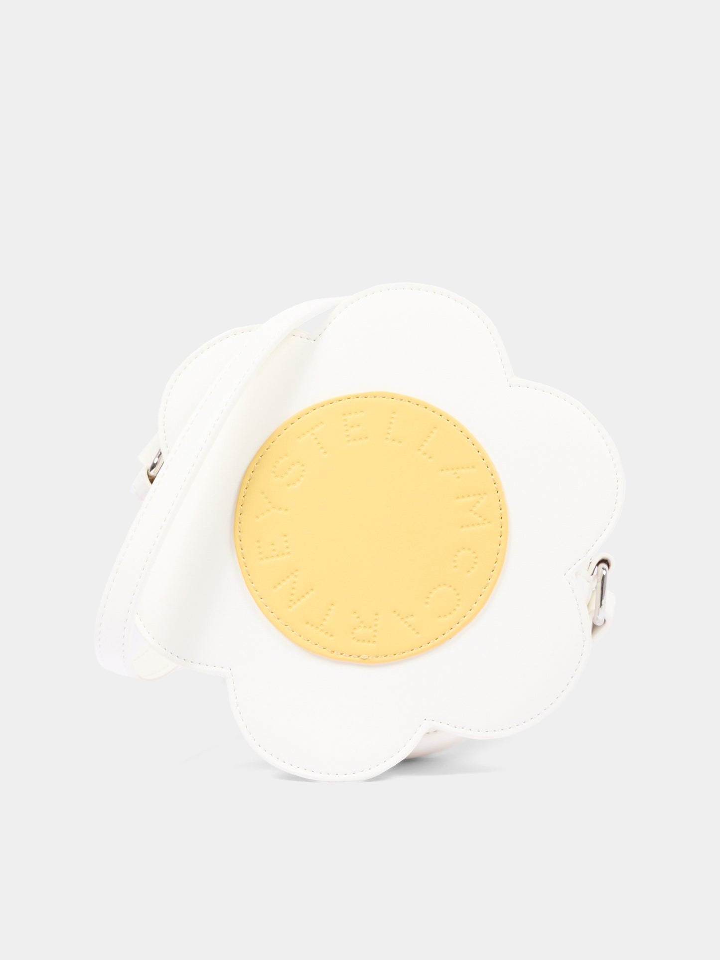 Borsa avorio per bambina a fiore,Stella Mccartney Kids,TY0D08-Z2429 101