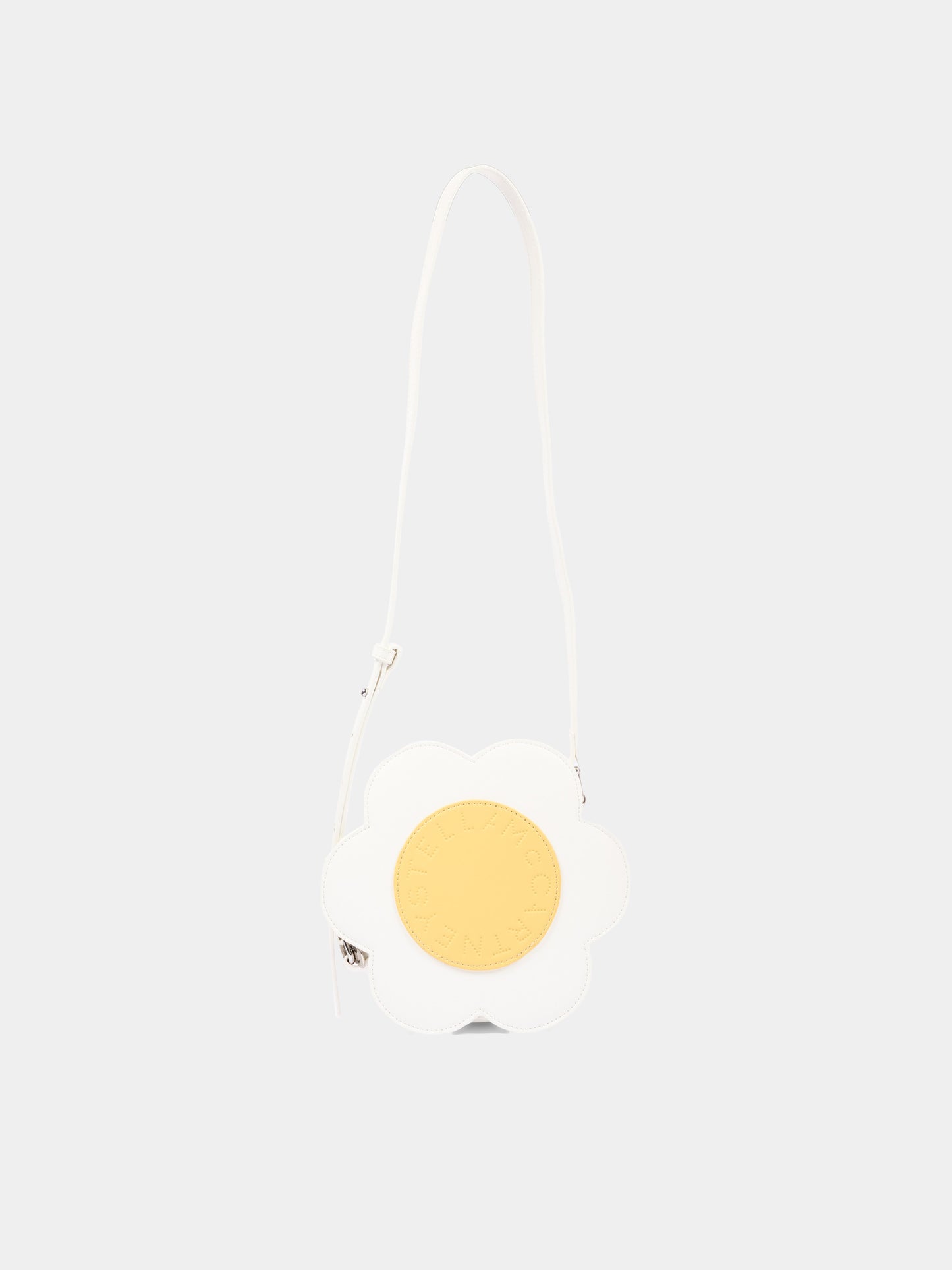 Borsa avorio per bambina a fiore,Stella Mccartney Kids,TY0D08-Z2429 101