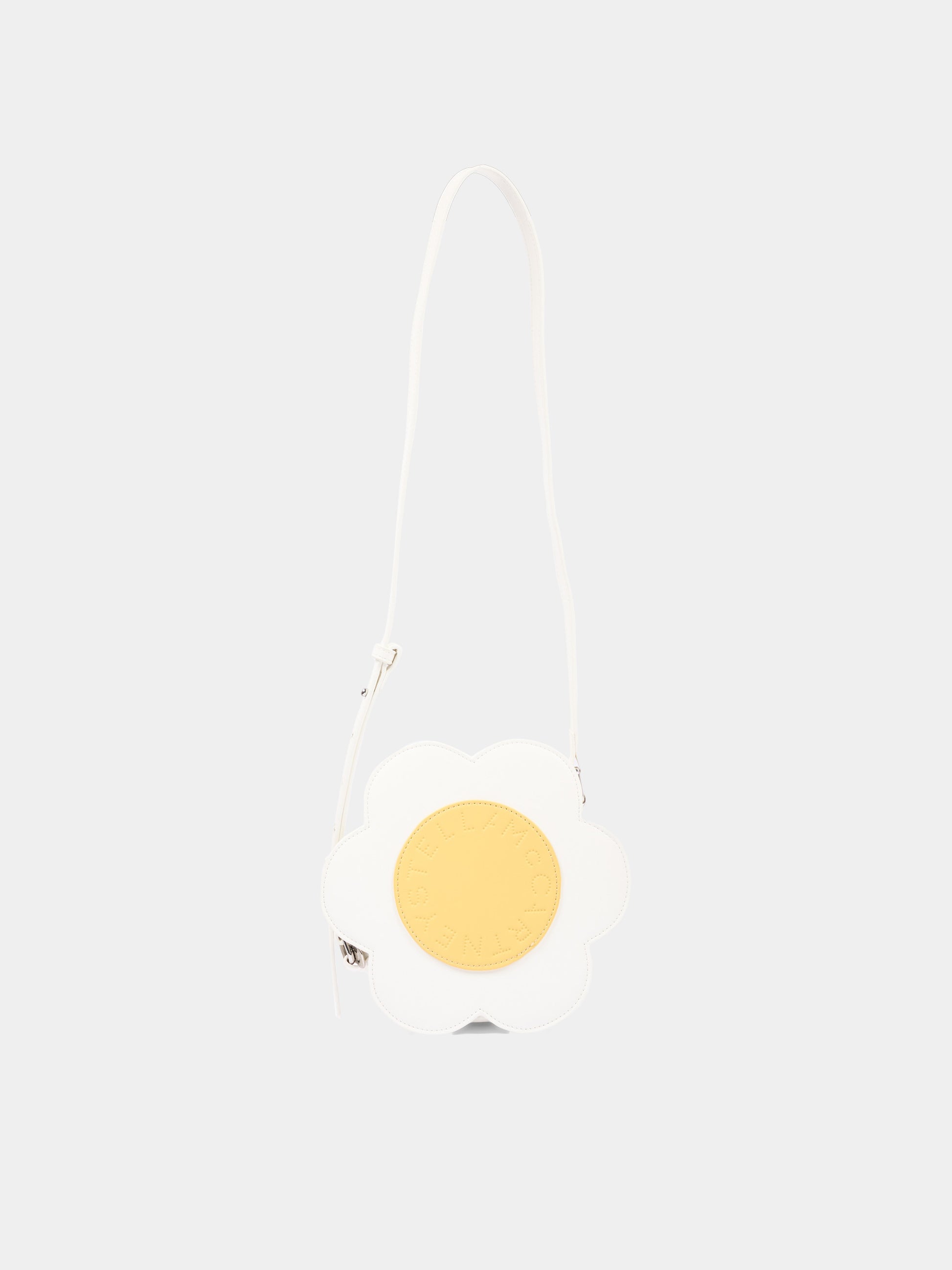 Borsa avorio per bambina a fiore,Stella Mccartney Kids,TY0D08-Z2429 101