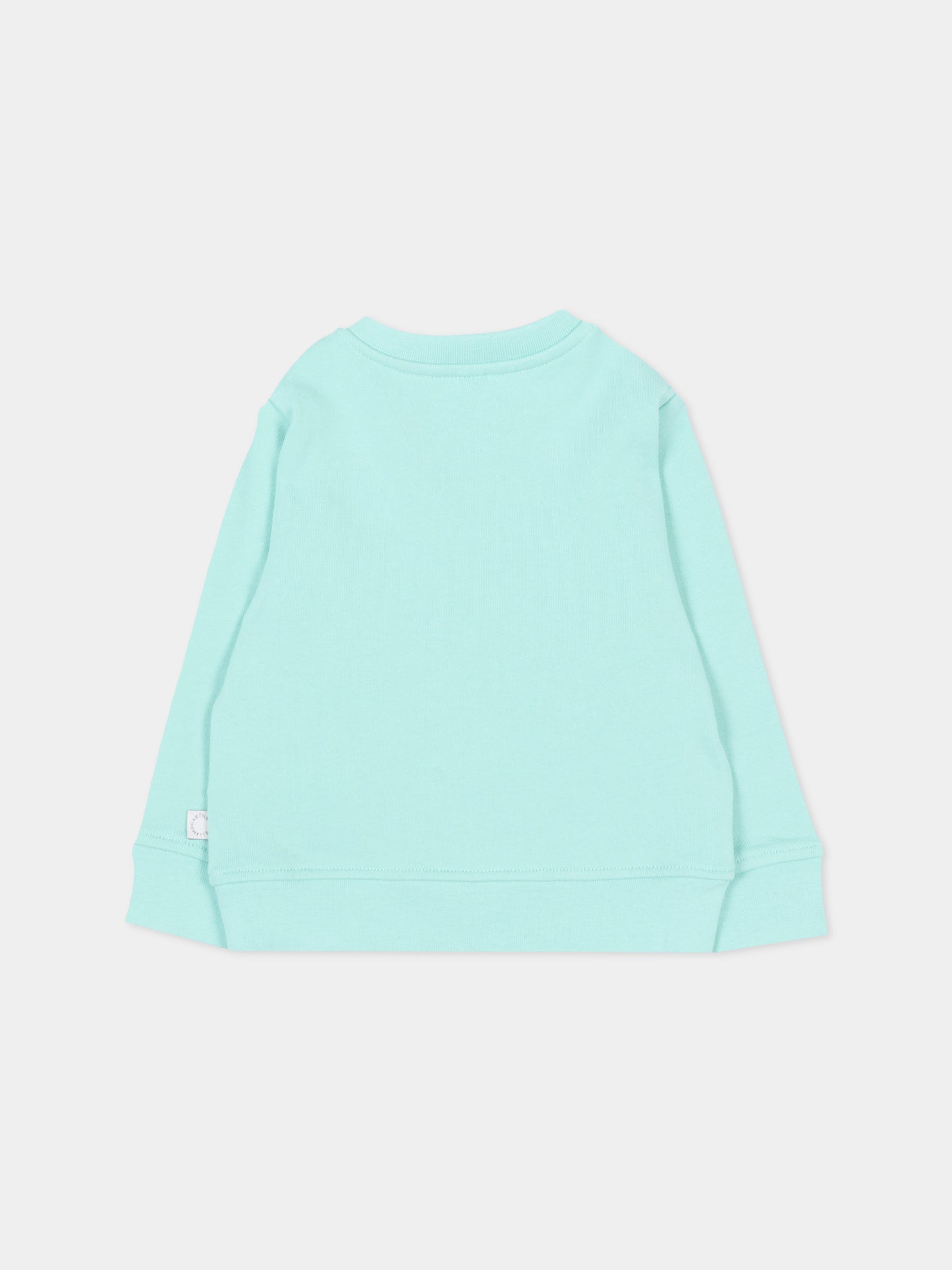 Felpa azzurra per neonata con stella,Stella Mccartney Kids,TY4050-Z3409 683