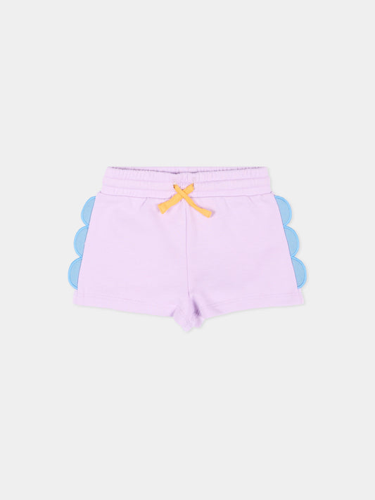 Shorts sportivi lilla per neonata,Stella Mccartney Kids,TY6059-Z3409 539