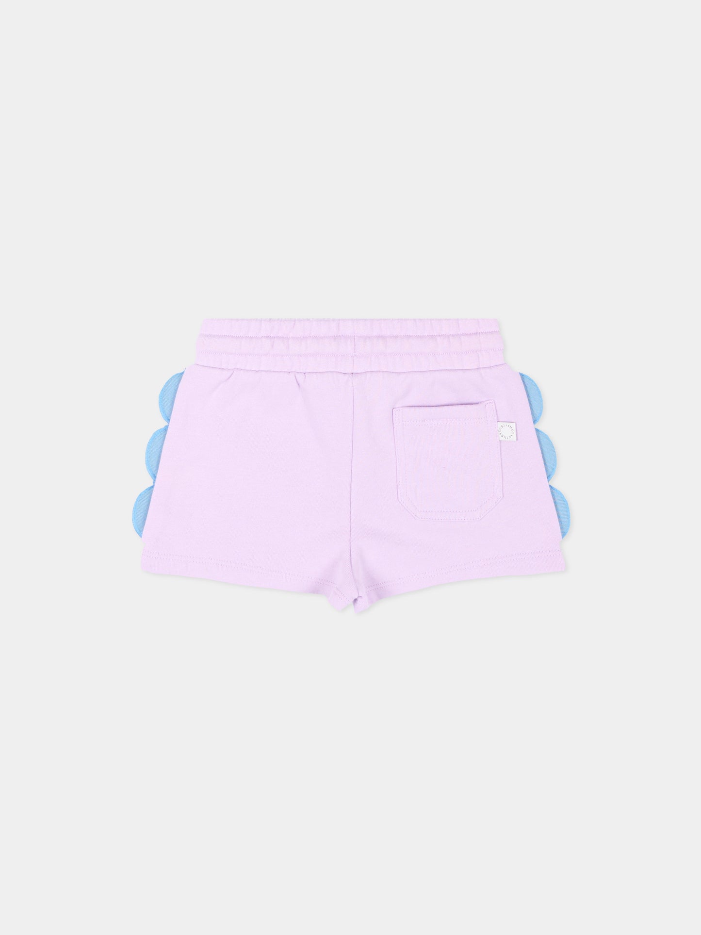 Shorts sportivi lilla per neonata,Stella Mccartney Kids,TY6059-Z3409 539