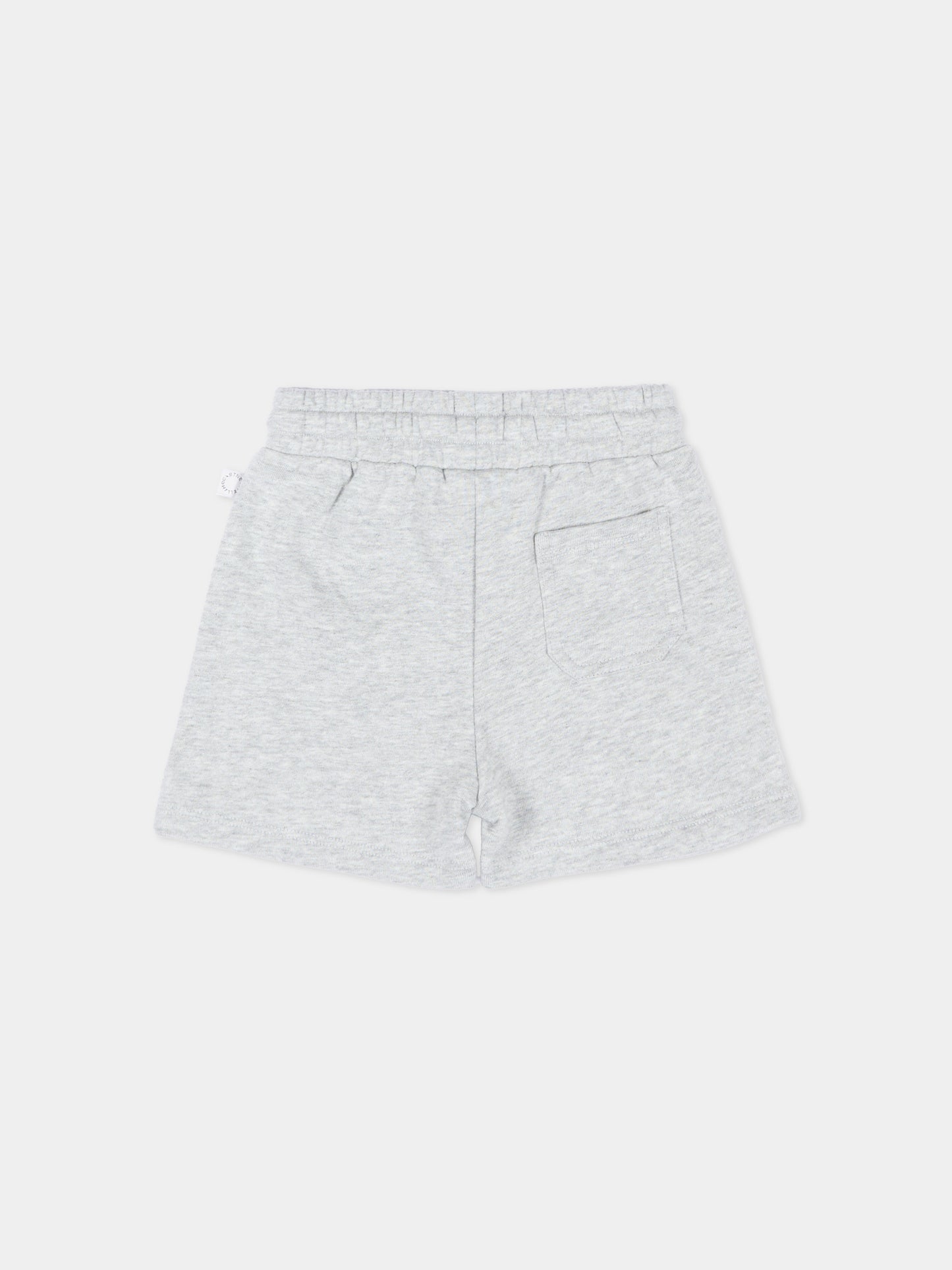 Shorts sportivi grigi per neonato con patch sport,Stella Mccartney Kids,TY6609-Z3409 807