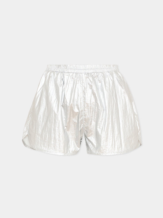 Shorts sportivi argento per bambina,Stella Mccartney Kids,TY6D09-Z0152 925