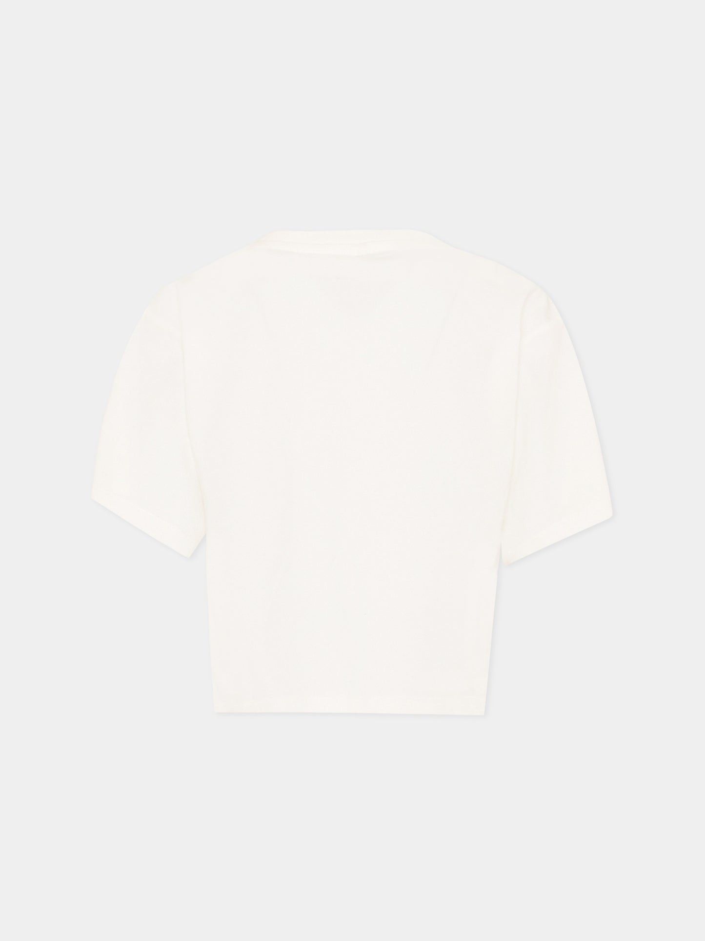 T-shirt avorio per bambina con tulipano,Stella Mccartney Kids,TY8B21-Z0434 101