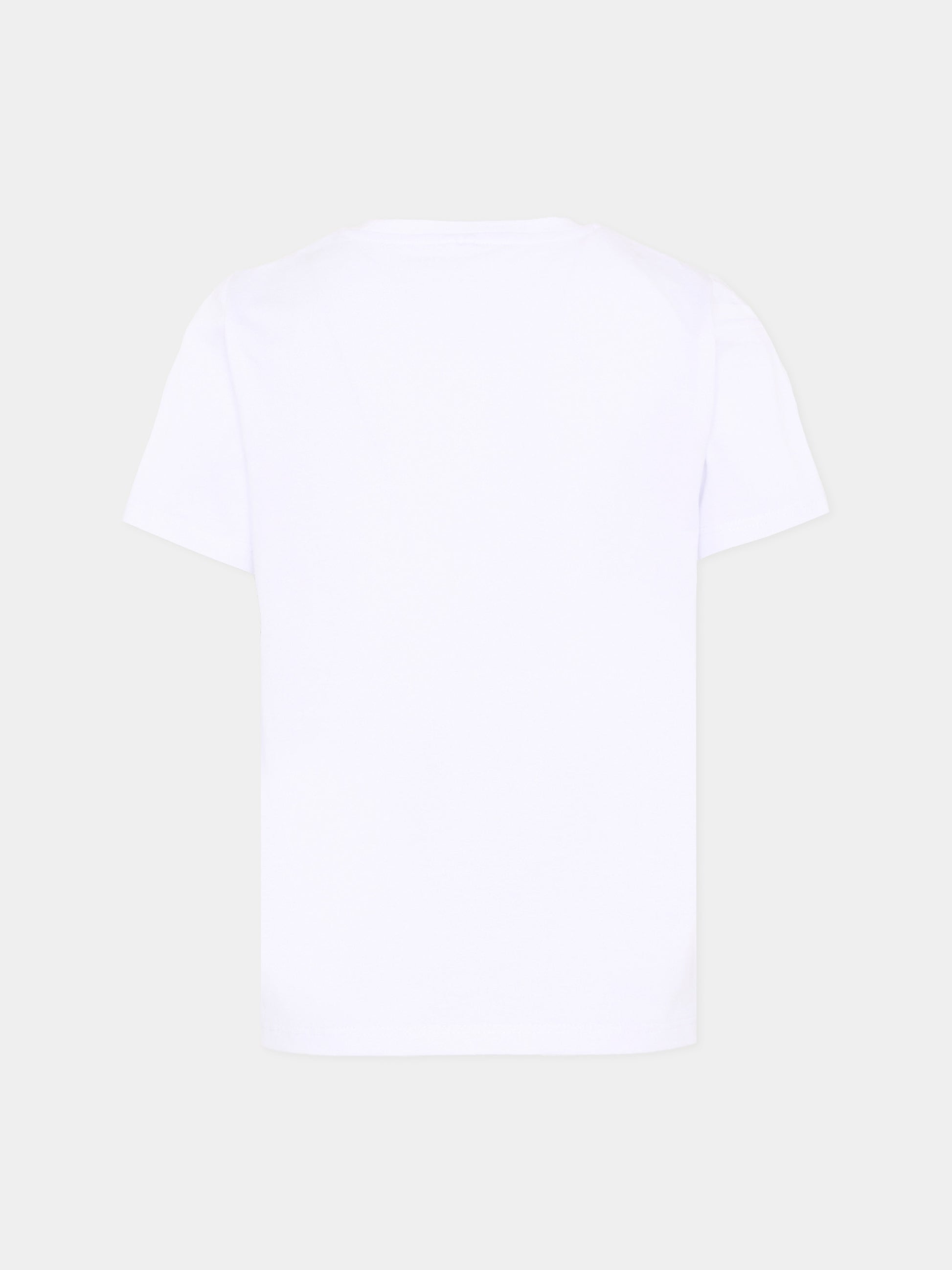 T-Shirt bianca per bambino con balena,Stella Mccartney Kids,TY8Q61-Z0434 100