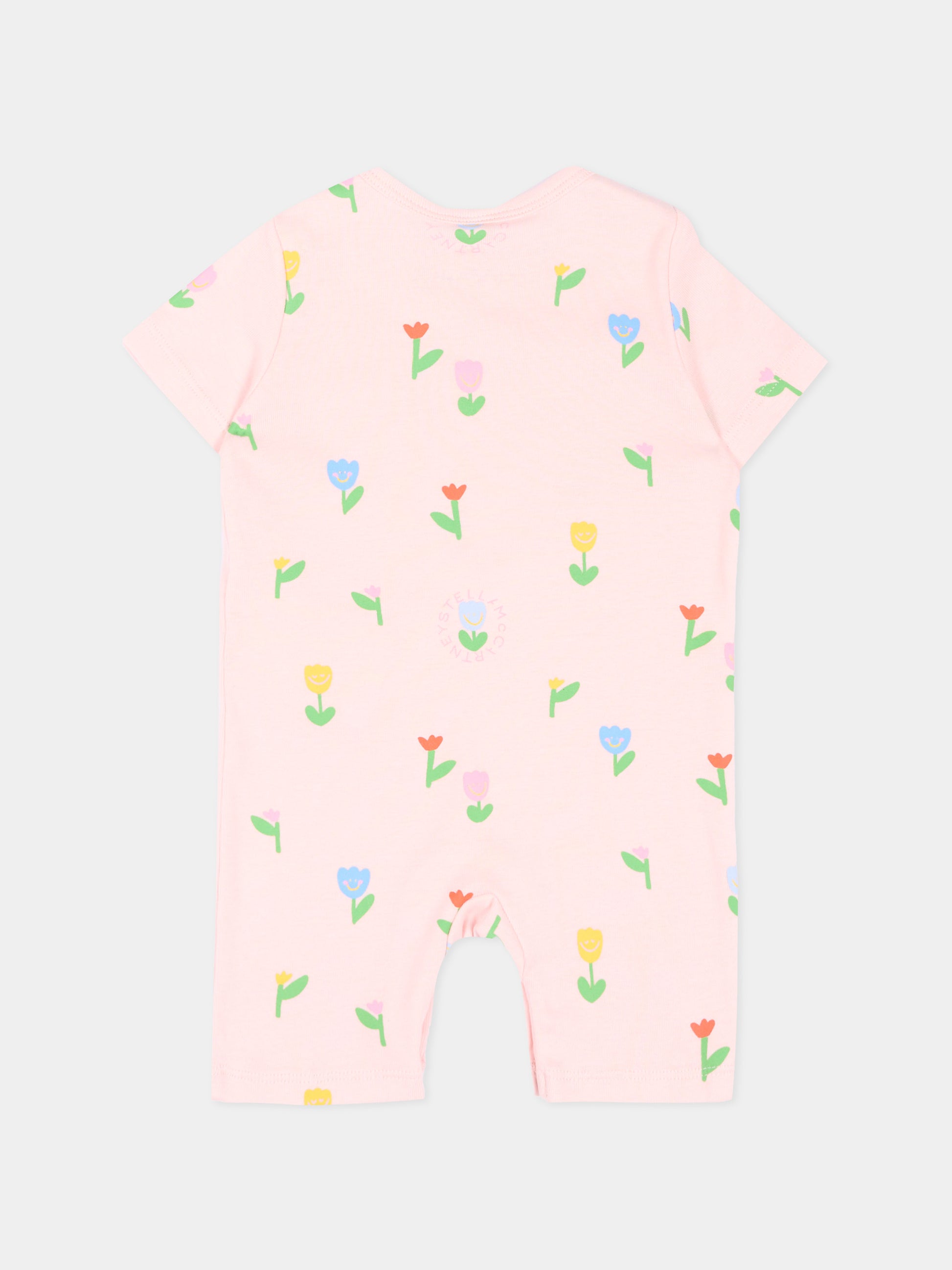 Set tutina rosa per neonata con tulipani,Stella Mccartney Kids,TYB030-Z3648 51ZMC
