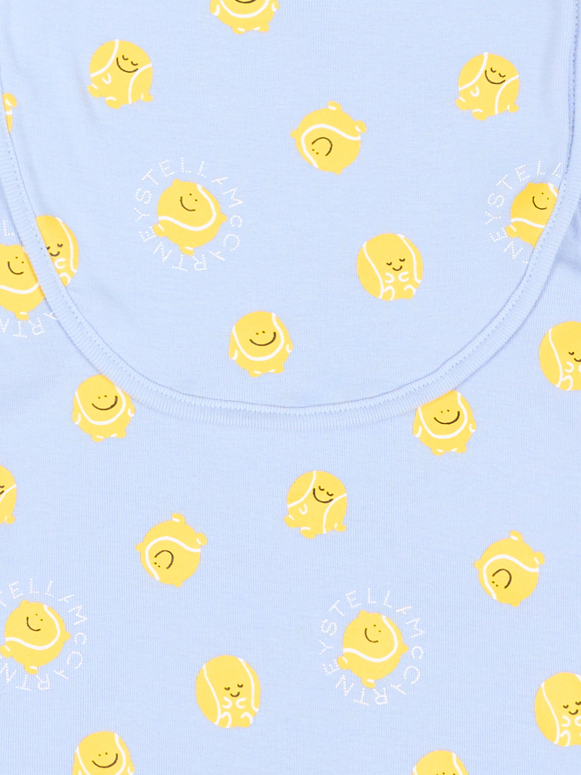 Set tutina celeste per neonato con palle da tennis,Stella Mccartney Kids,TYB530-Z3647 602MC