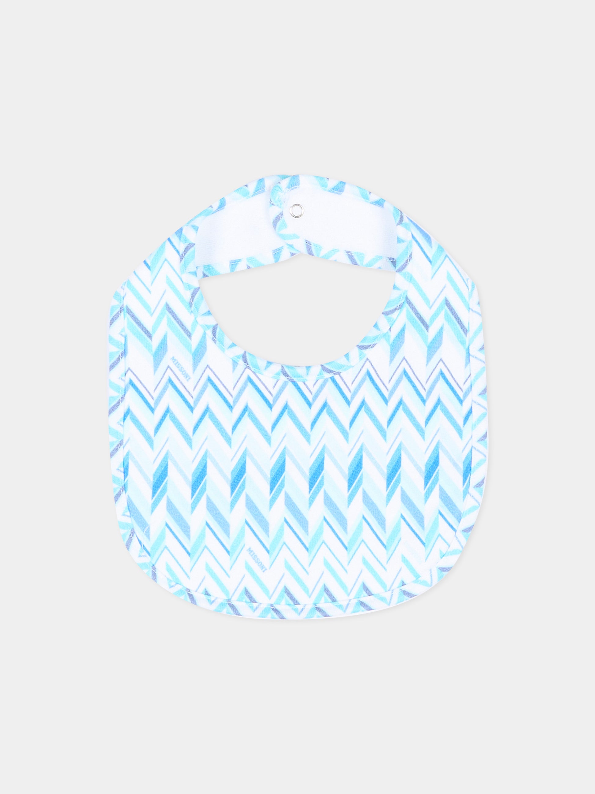 Set tutina bianco per neonato con motivo chevron,Missoni,MYB520-Z3672 100AZ