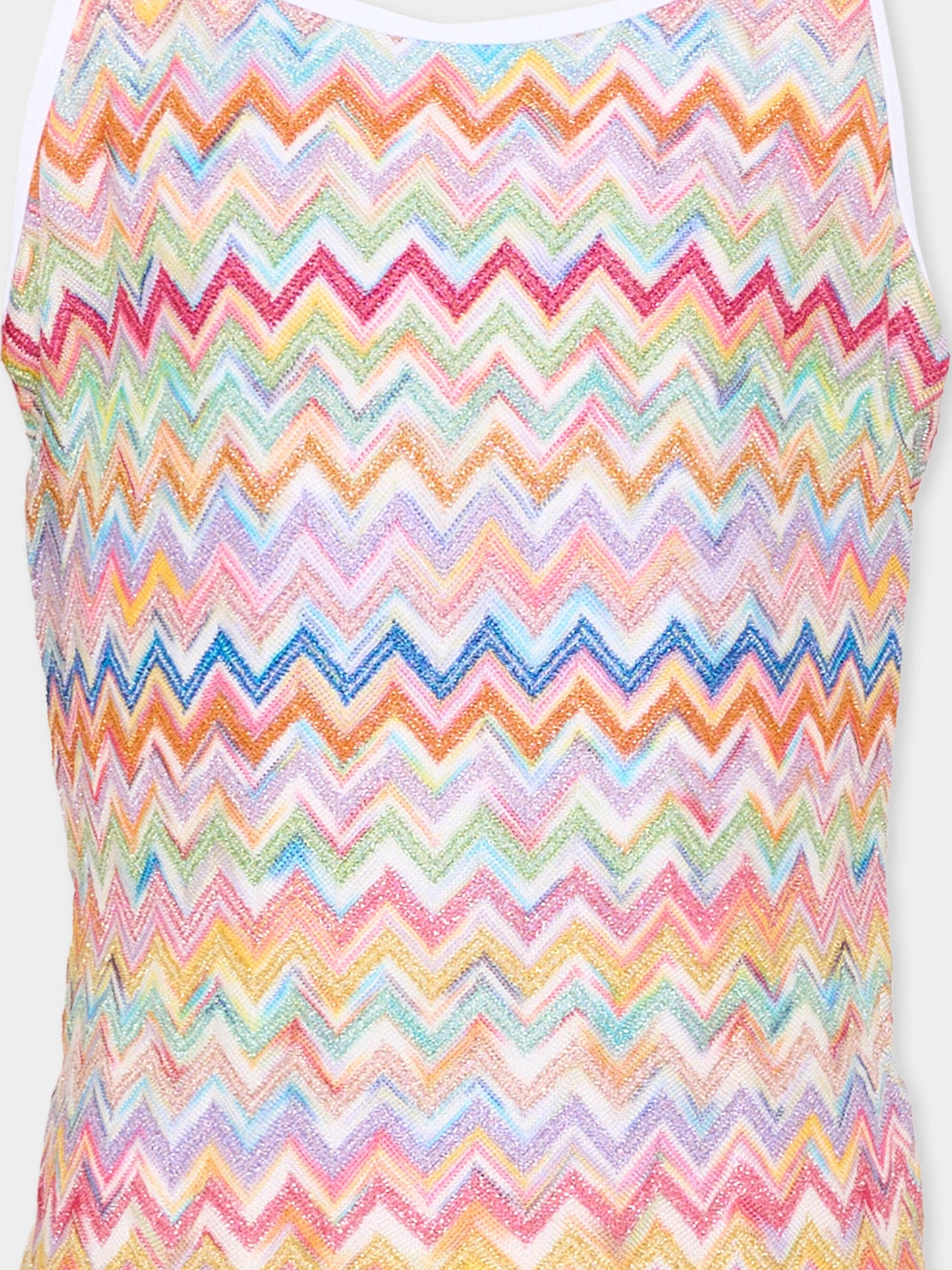 Costume intero multicolor per bambina chevron,Missoni,MYCA79-Q0107 999