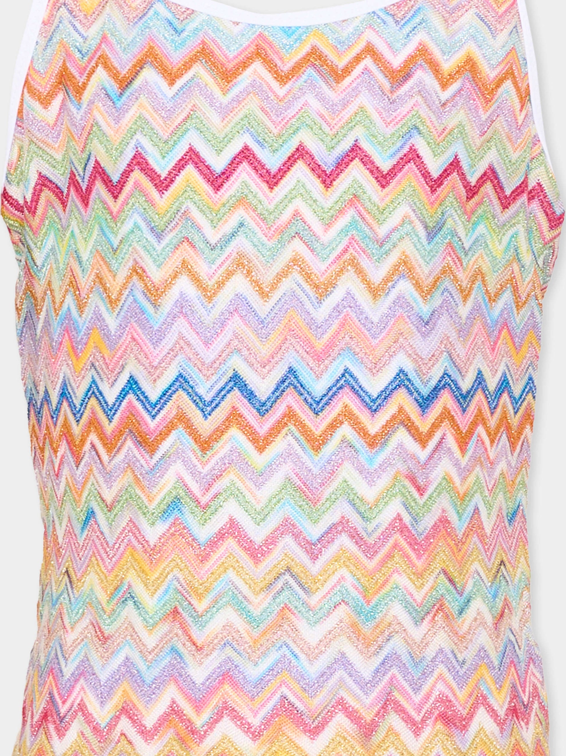 Costume intero multicolor per bambina chevron,Missoni,MYCA79-Q0107 999