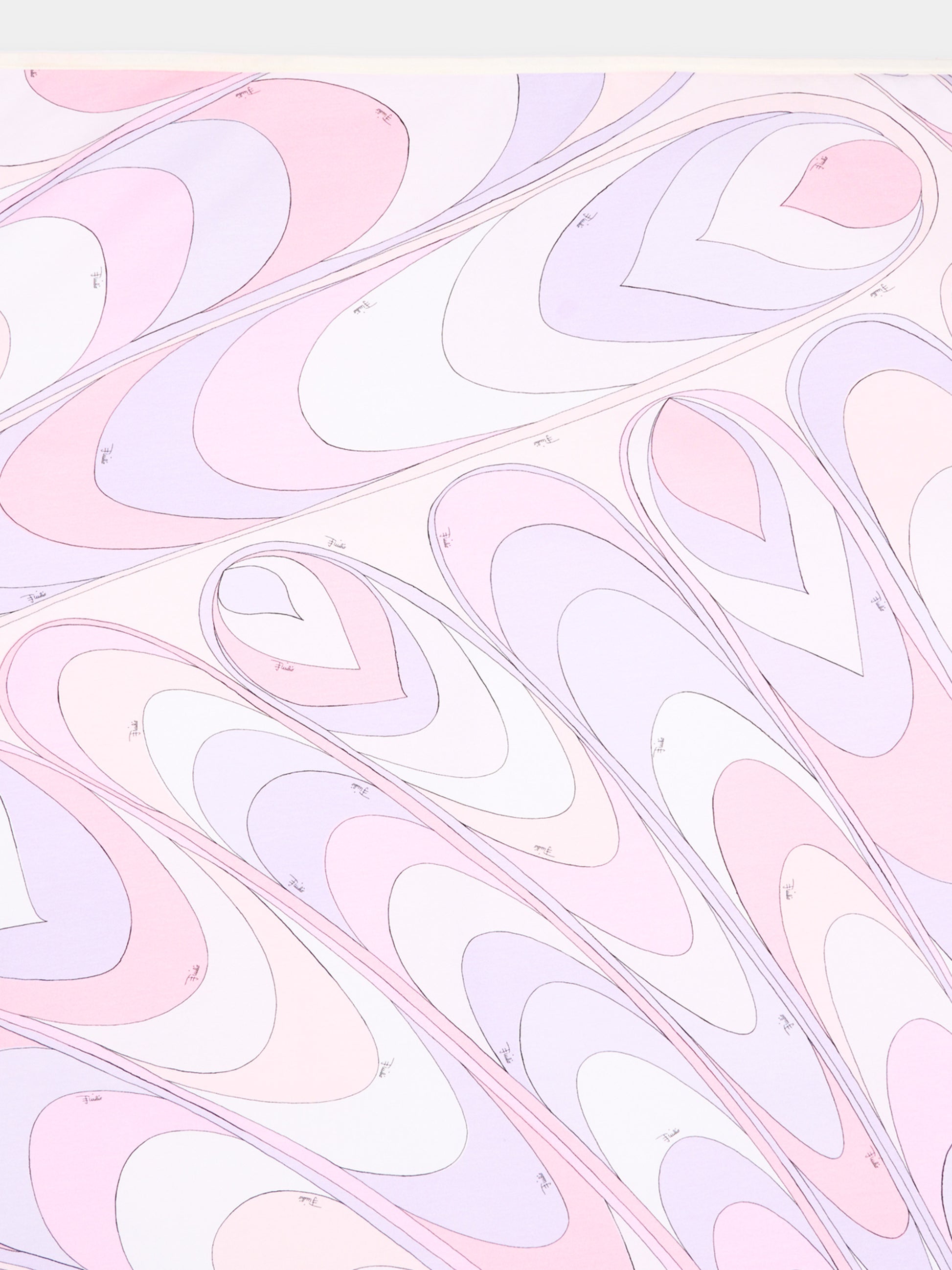 Coperta lilla per neonata con motivi astratti,Emilio Pucci Junior,PY0010-Z3688 508LI