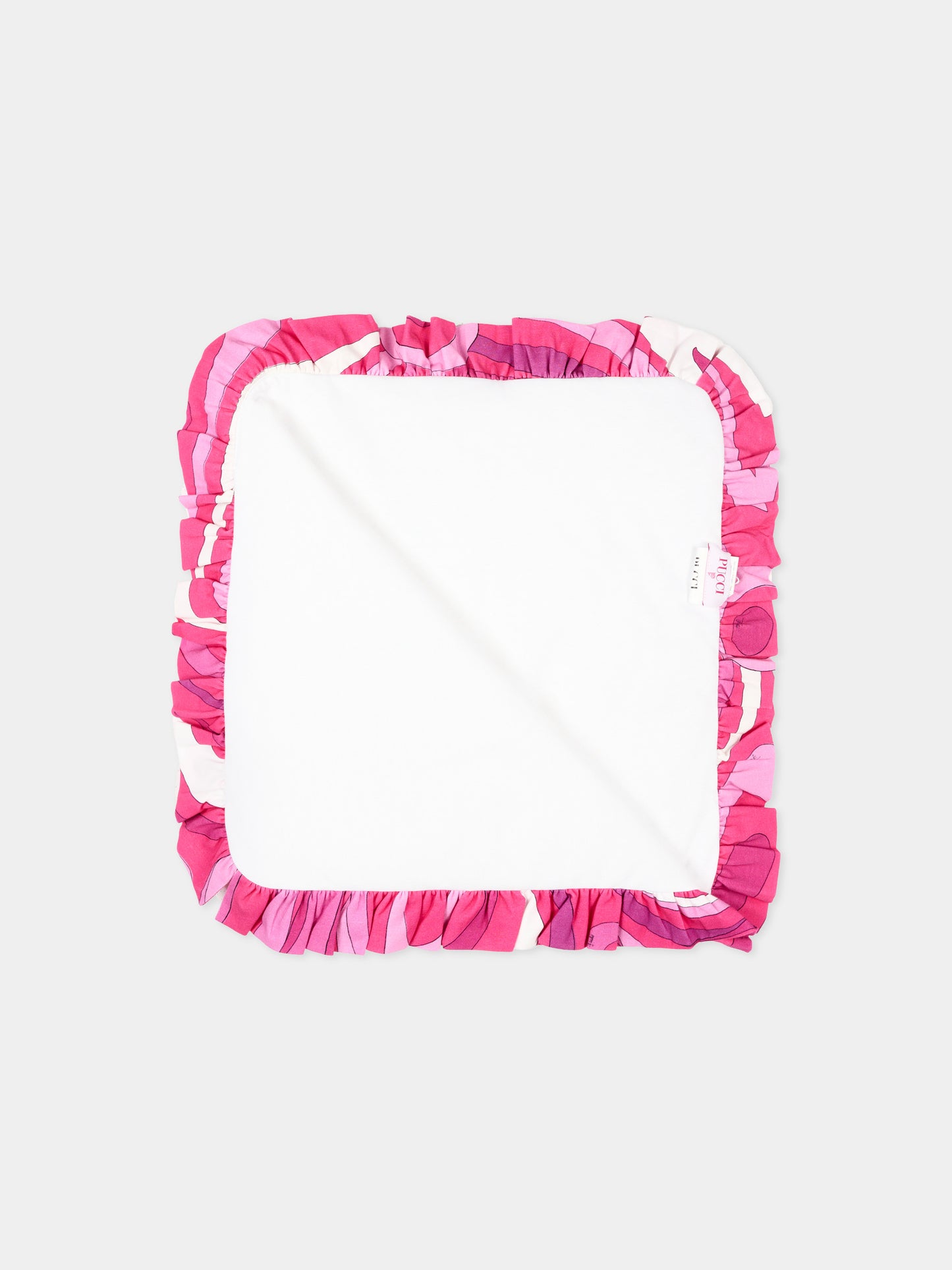 Coperta bianca per neonata con logo Pucci,Emilio Pucci Junior,PY0030-Z3672 100FU